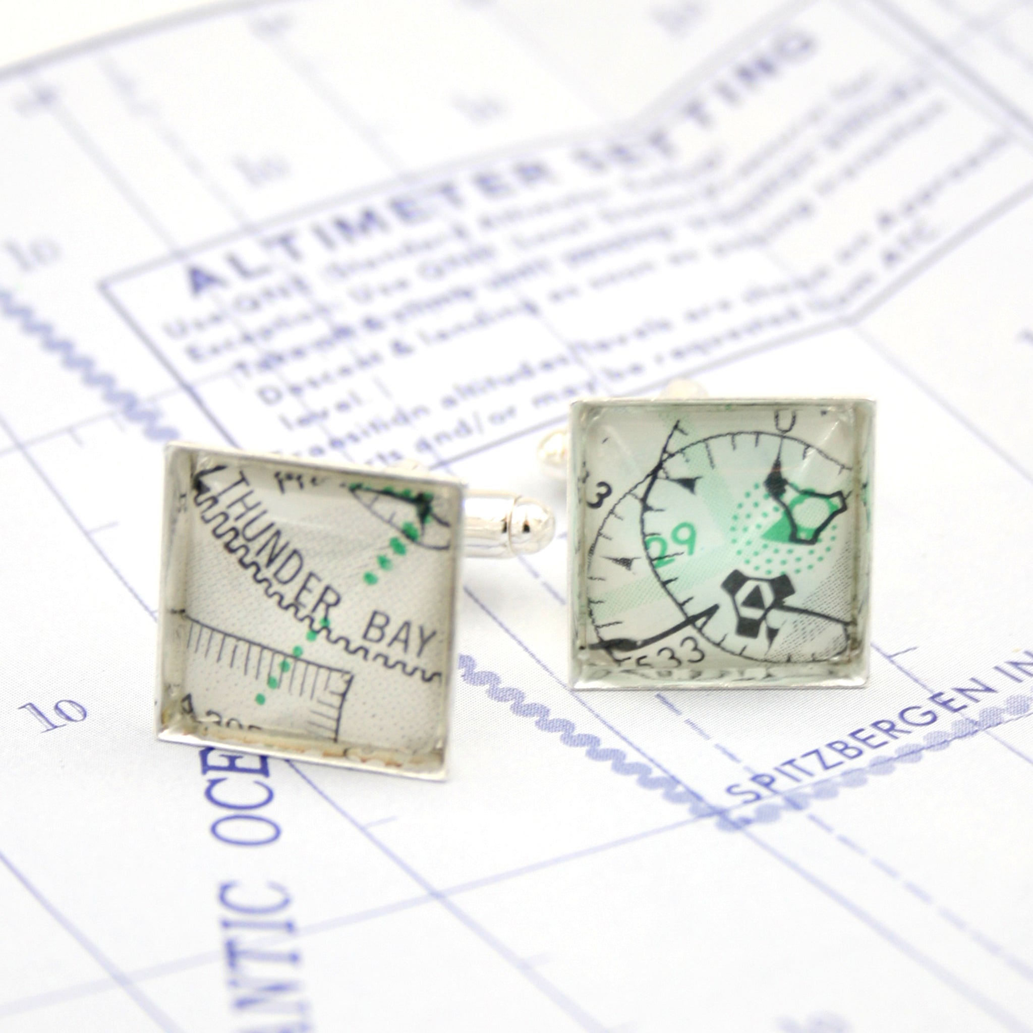 Aeronautical Cufflinks for Pilot