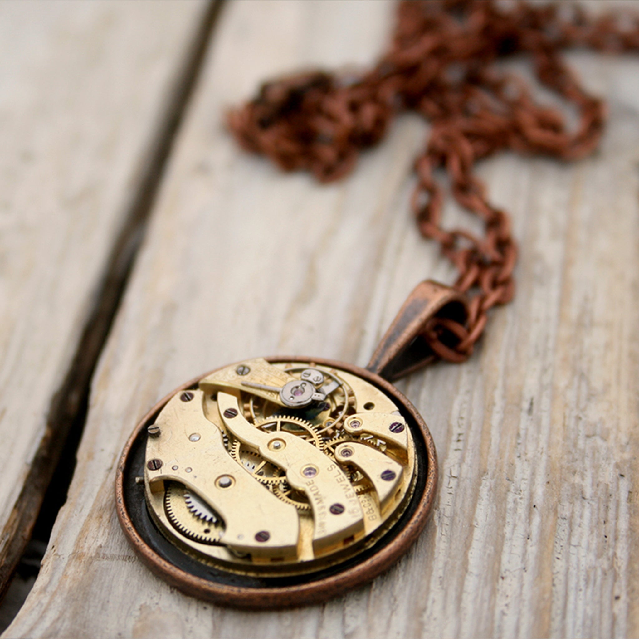 Copper Necklace in steampunk style