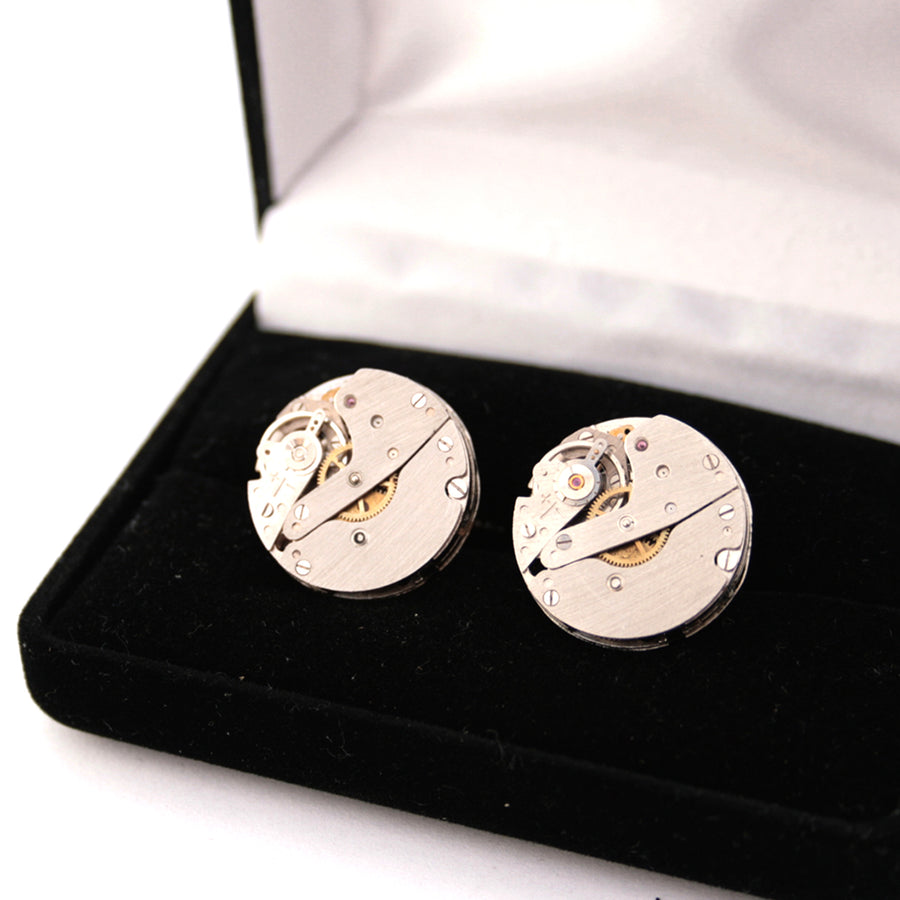 Novelty Cufflinks made of Watch Movements