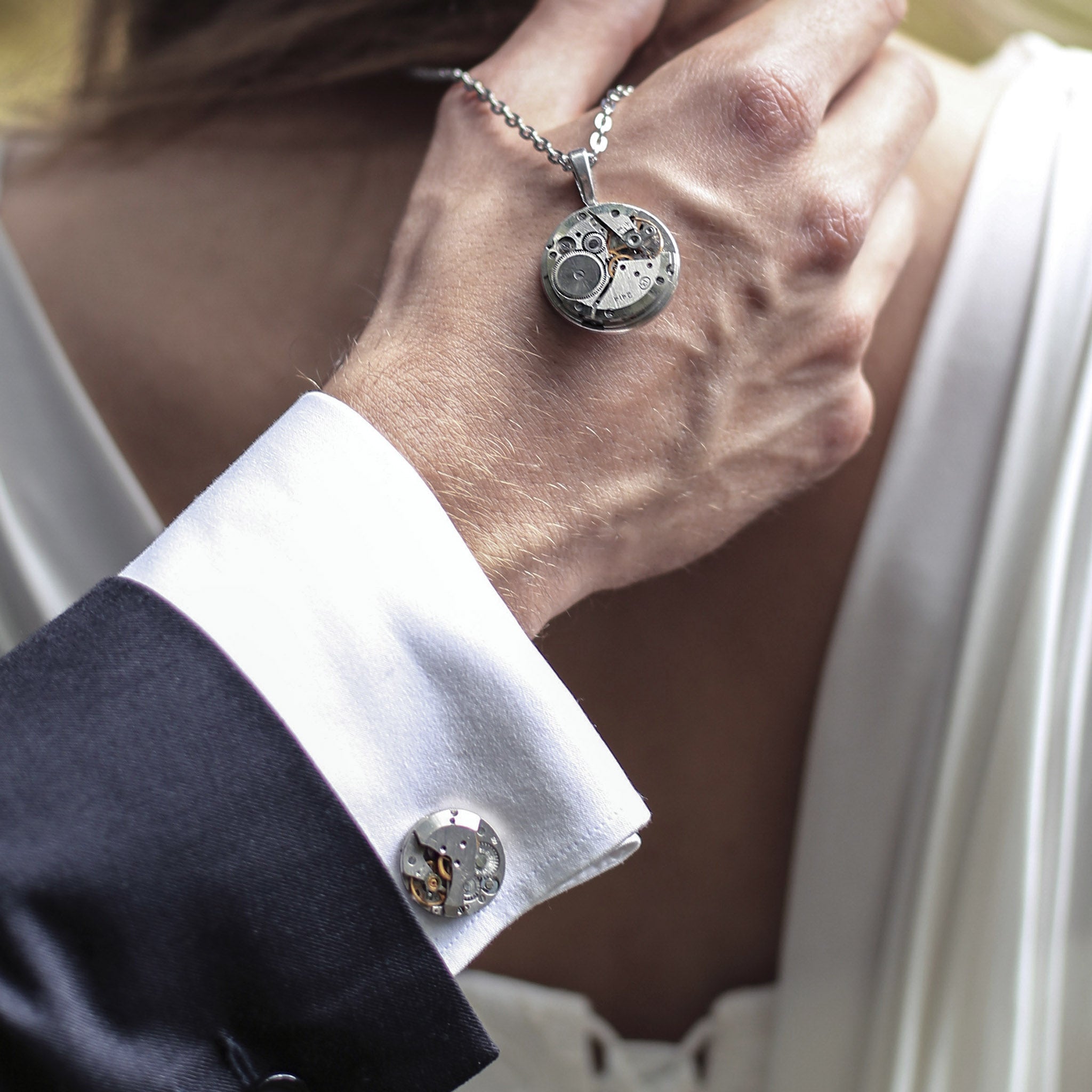 steampunk cufflinks