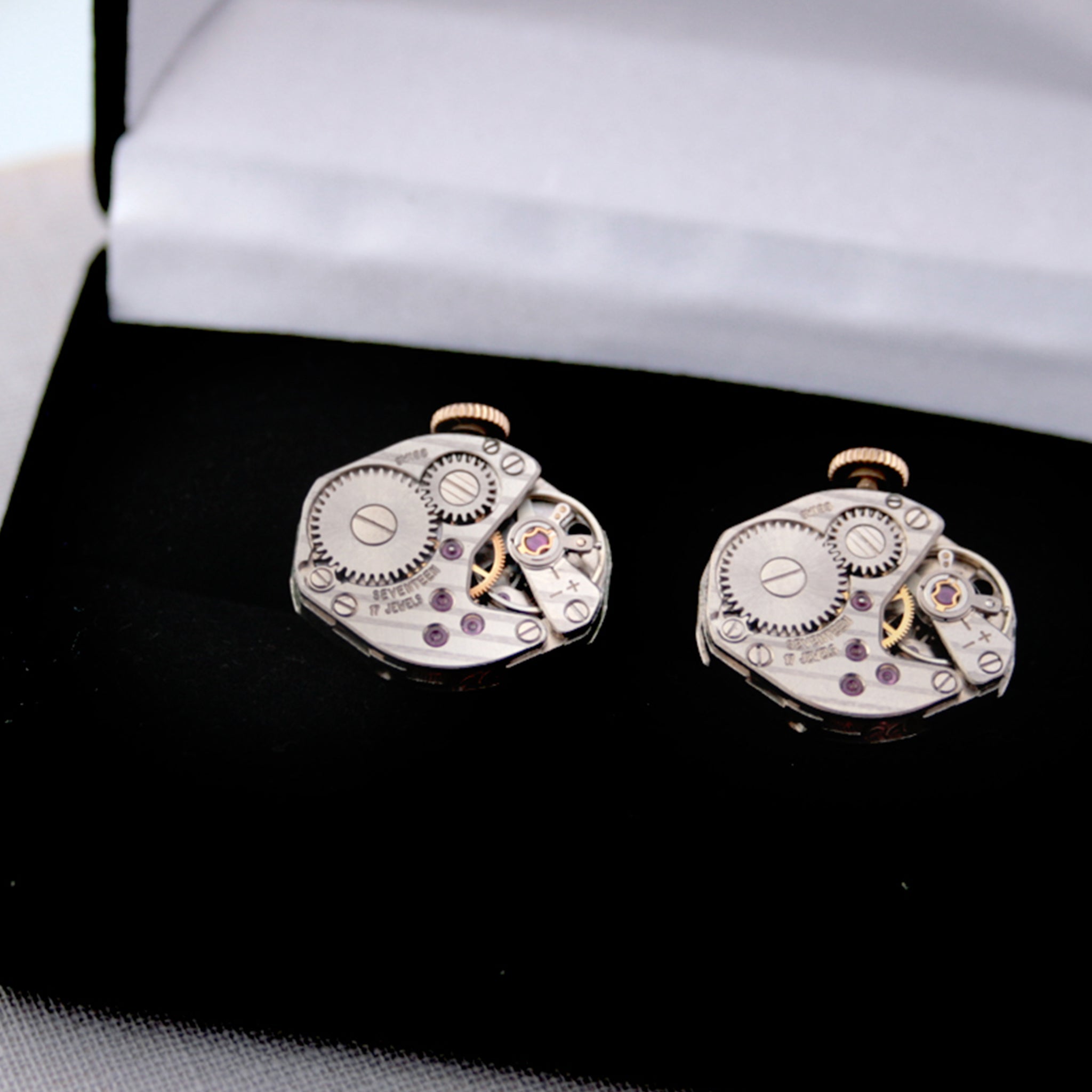 Watch Cufflinks on Chains in presentation box