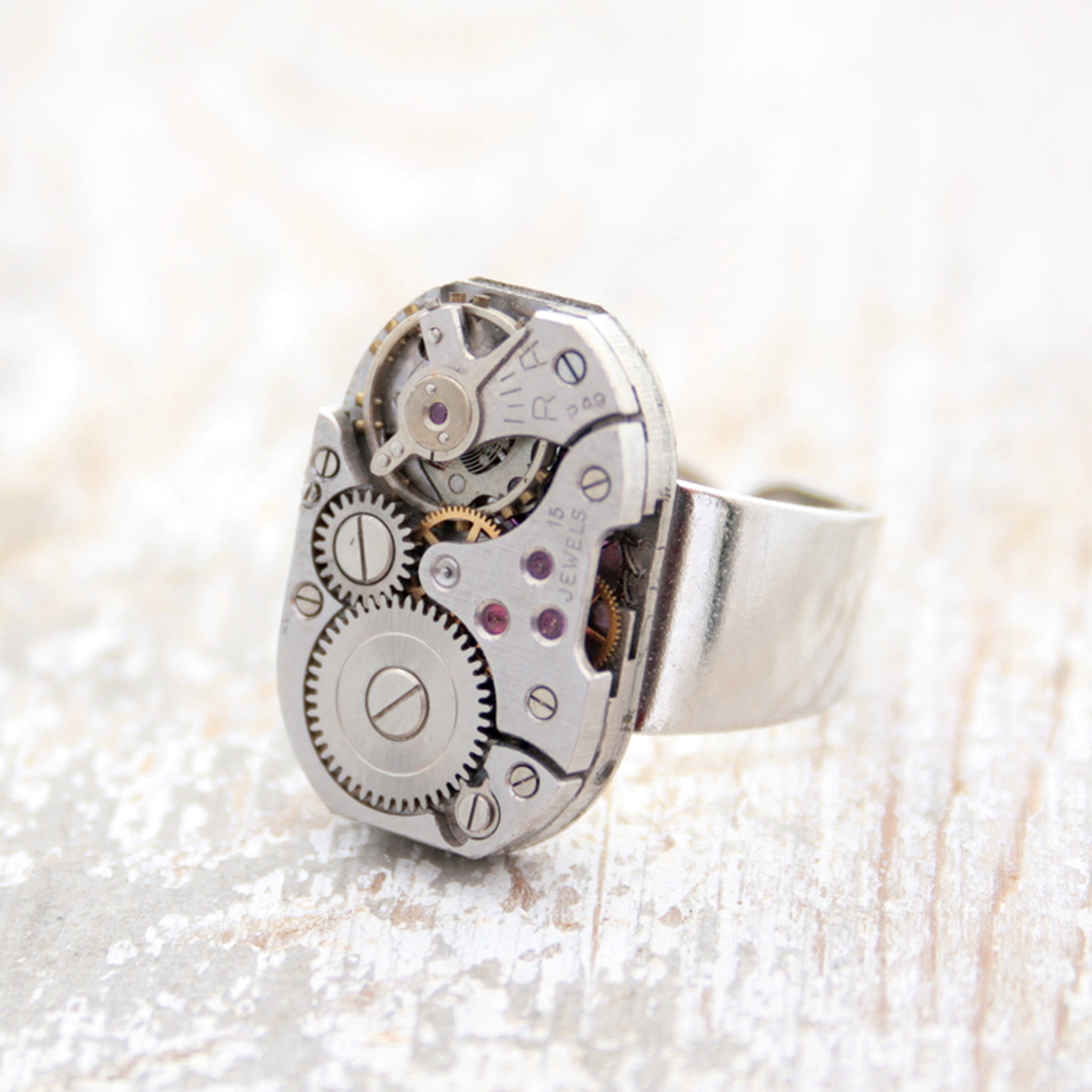 Steampunk Mens Pinky Ring