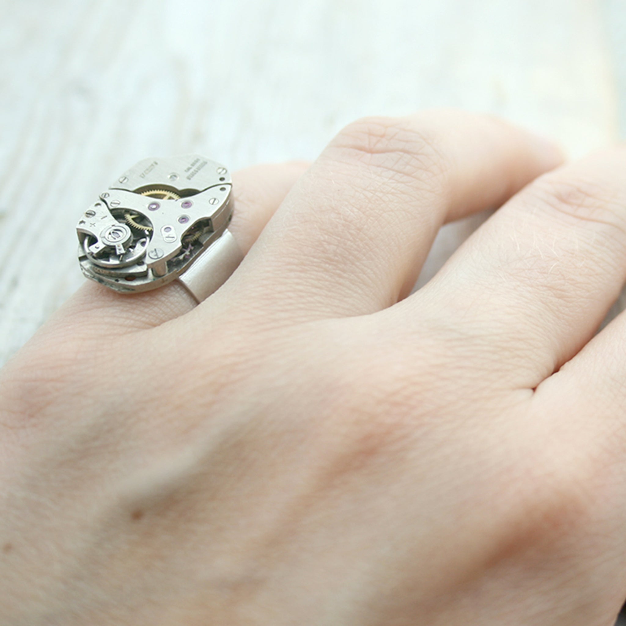 Steampunk Mens Pinky Ring