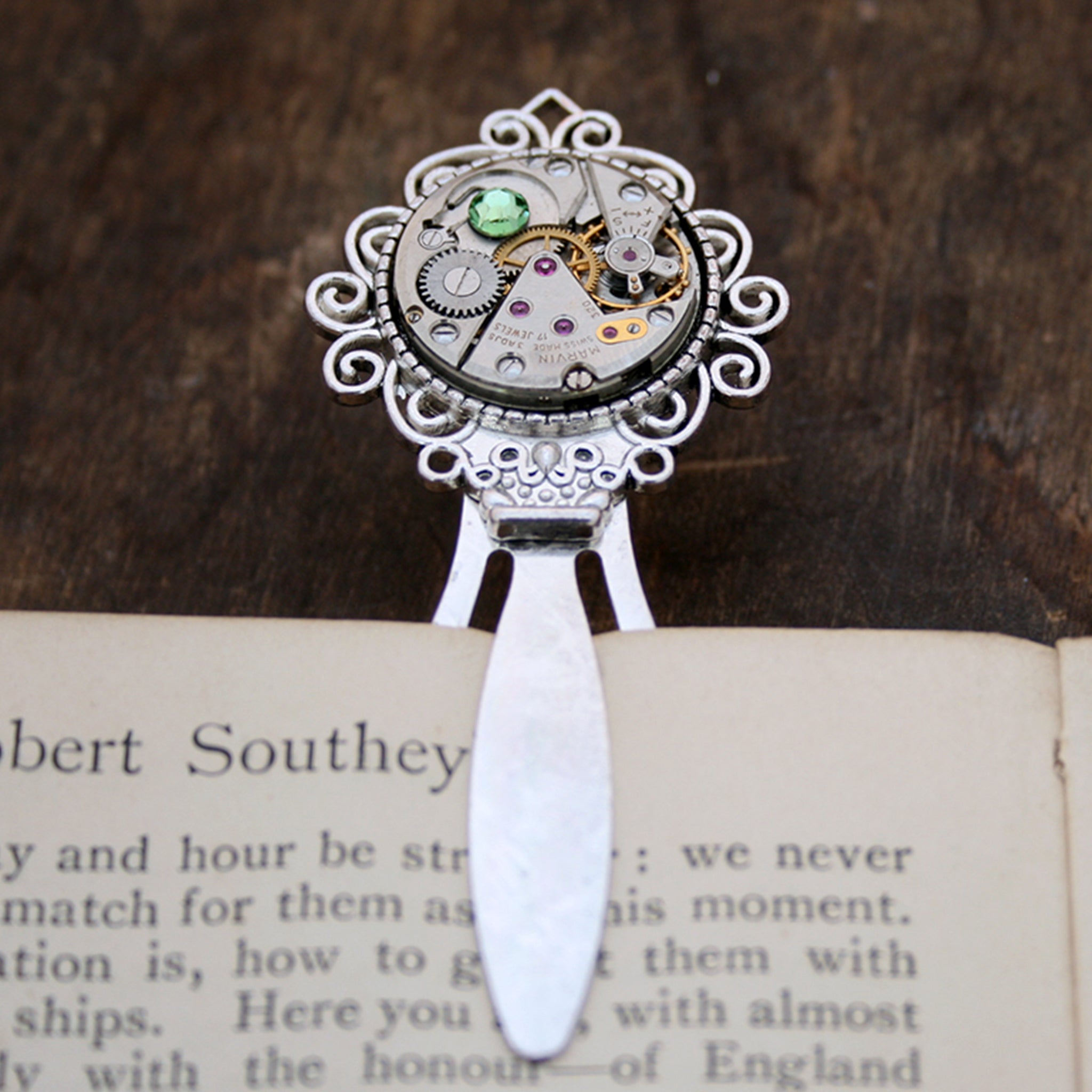 Steampunk watch movement Bookmarks for books