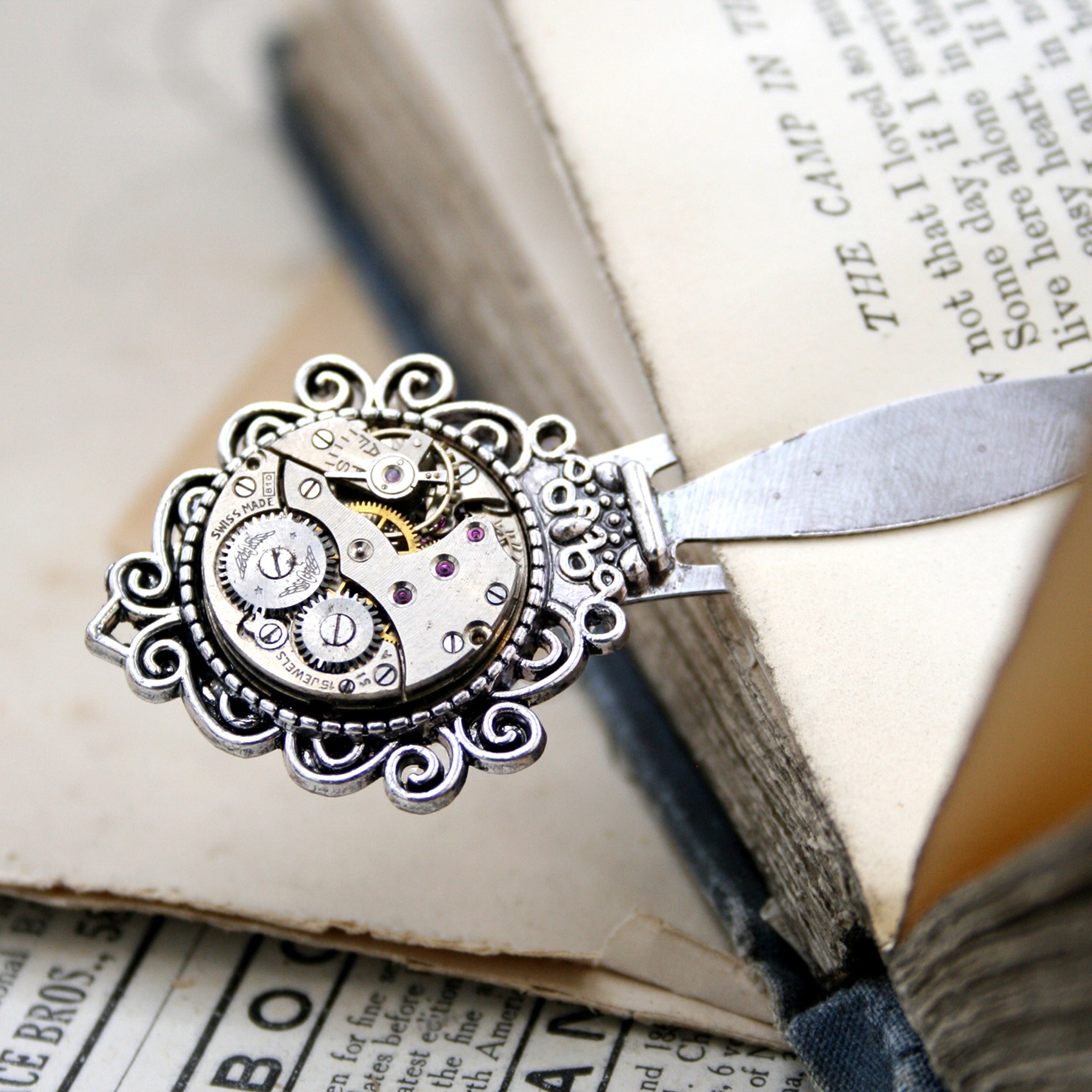 Cool, steampunk bookmark for a bookworm