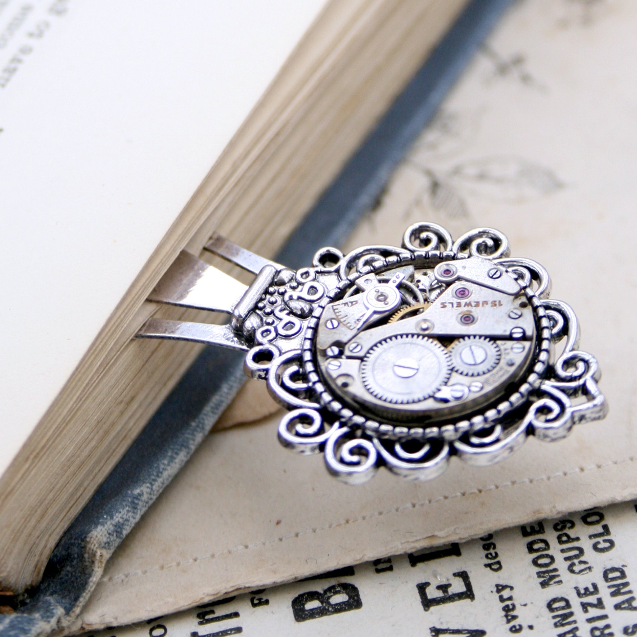 Cool, steampunk bookmark for a bookworm