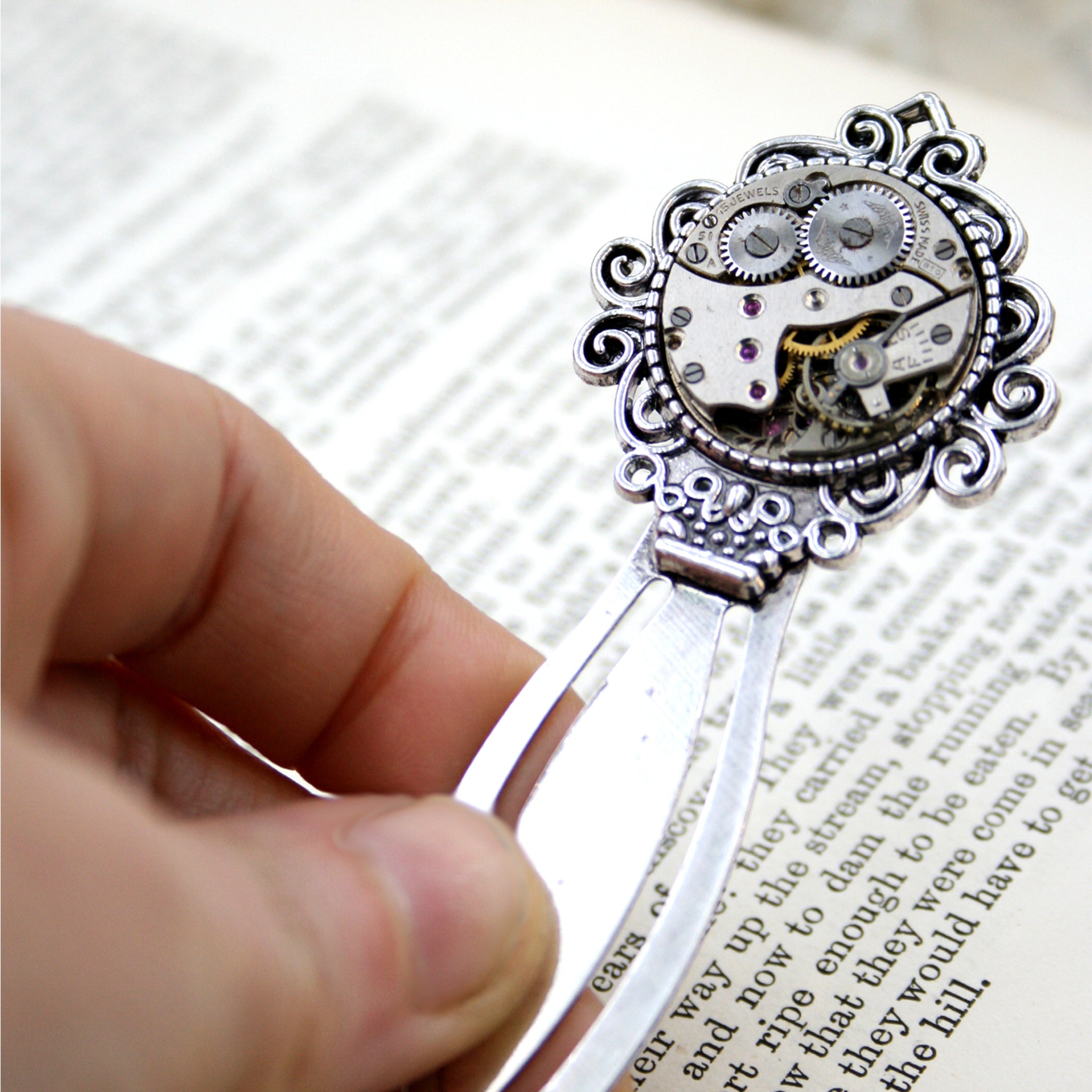 Cool, steampunk bookmark for a bookworm
