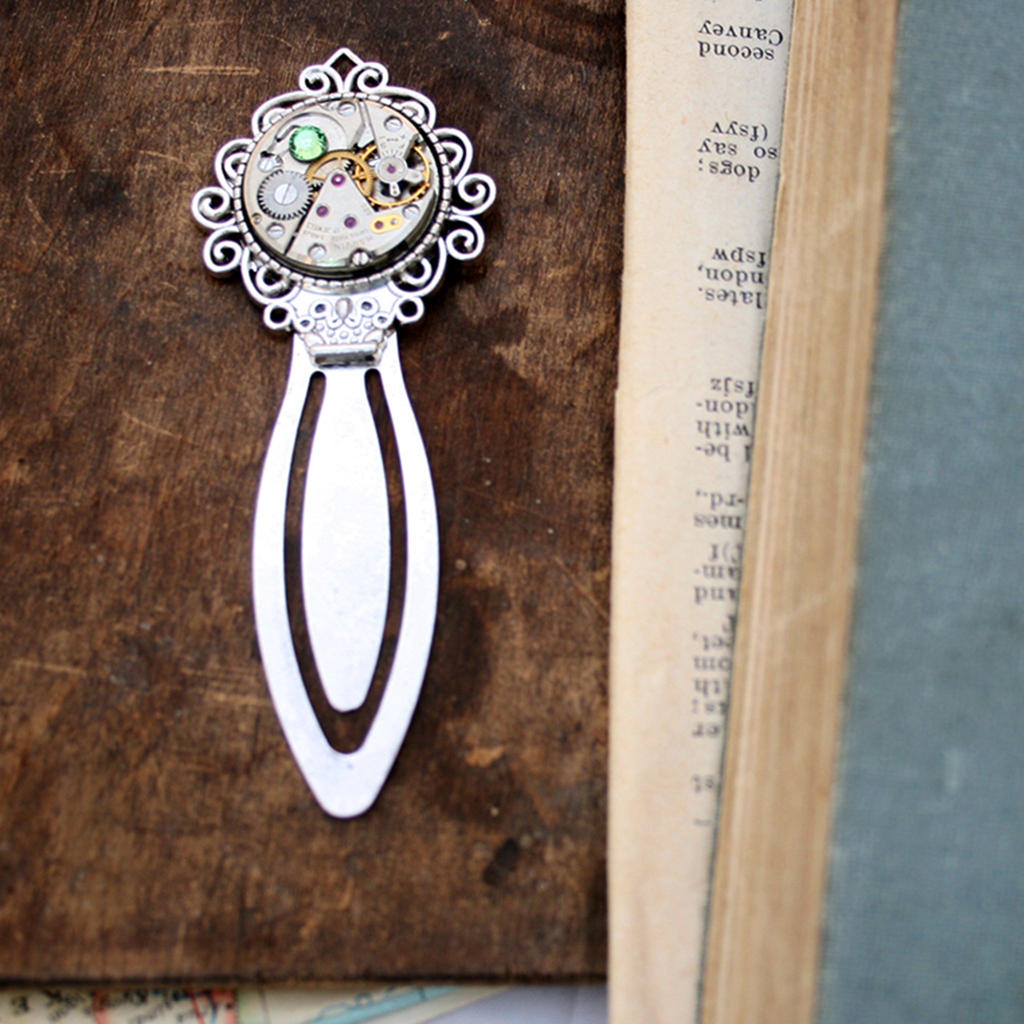 Steampunk watch movement Bookmarks for books