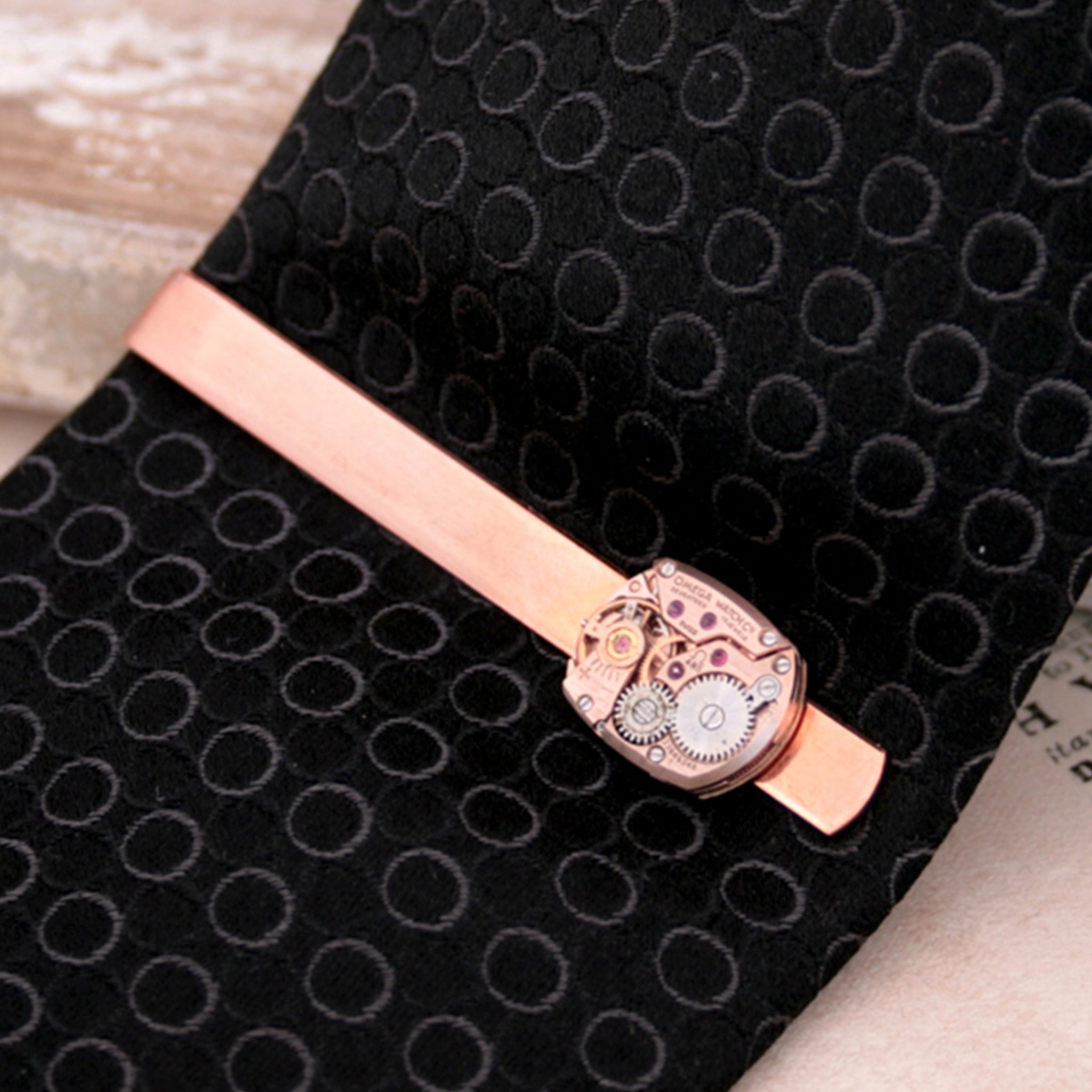 Omega Watch Copper Tie Clip