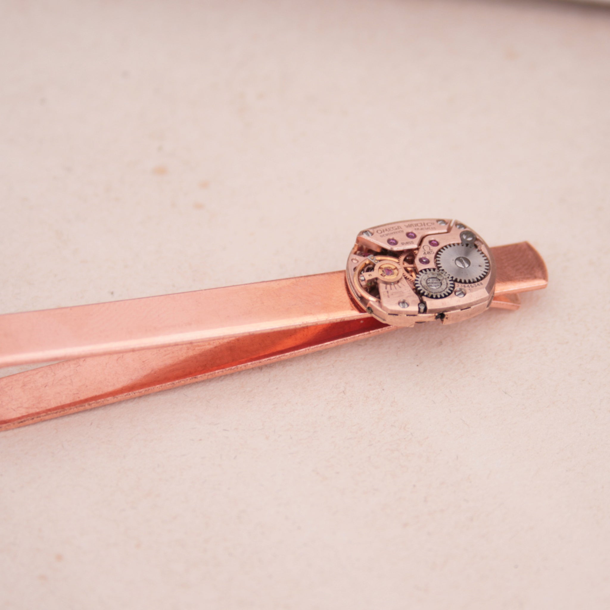 Omega Watch Copper Tie Clip