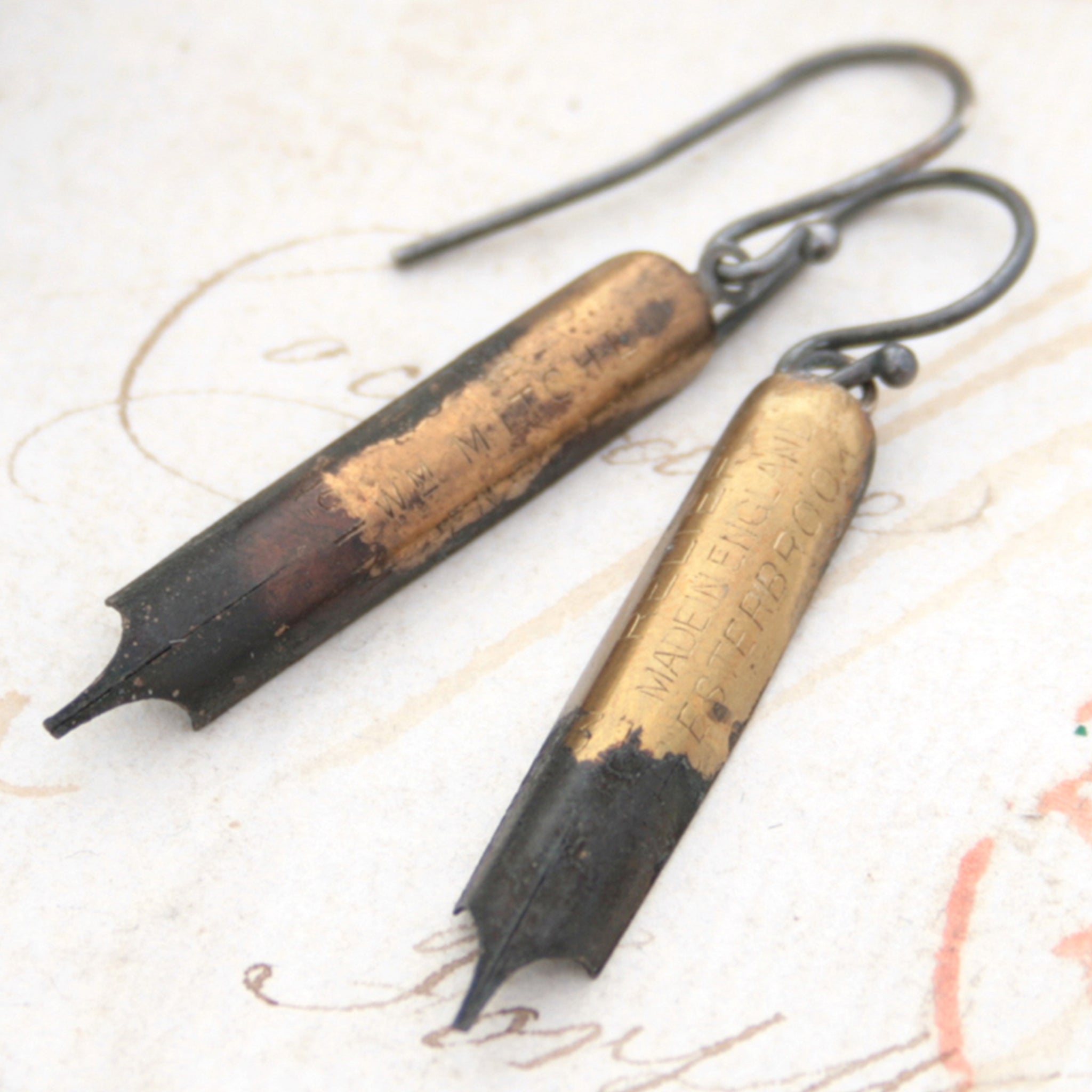 Quirky Pen Nib Earrings