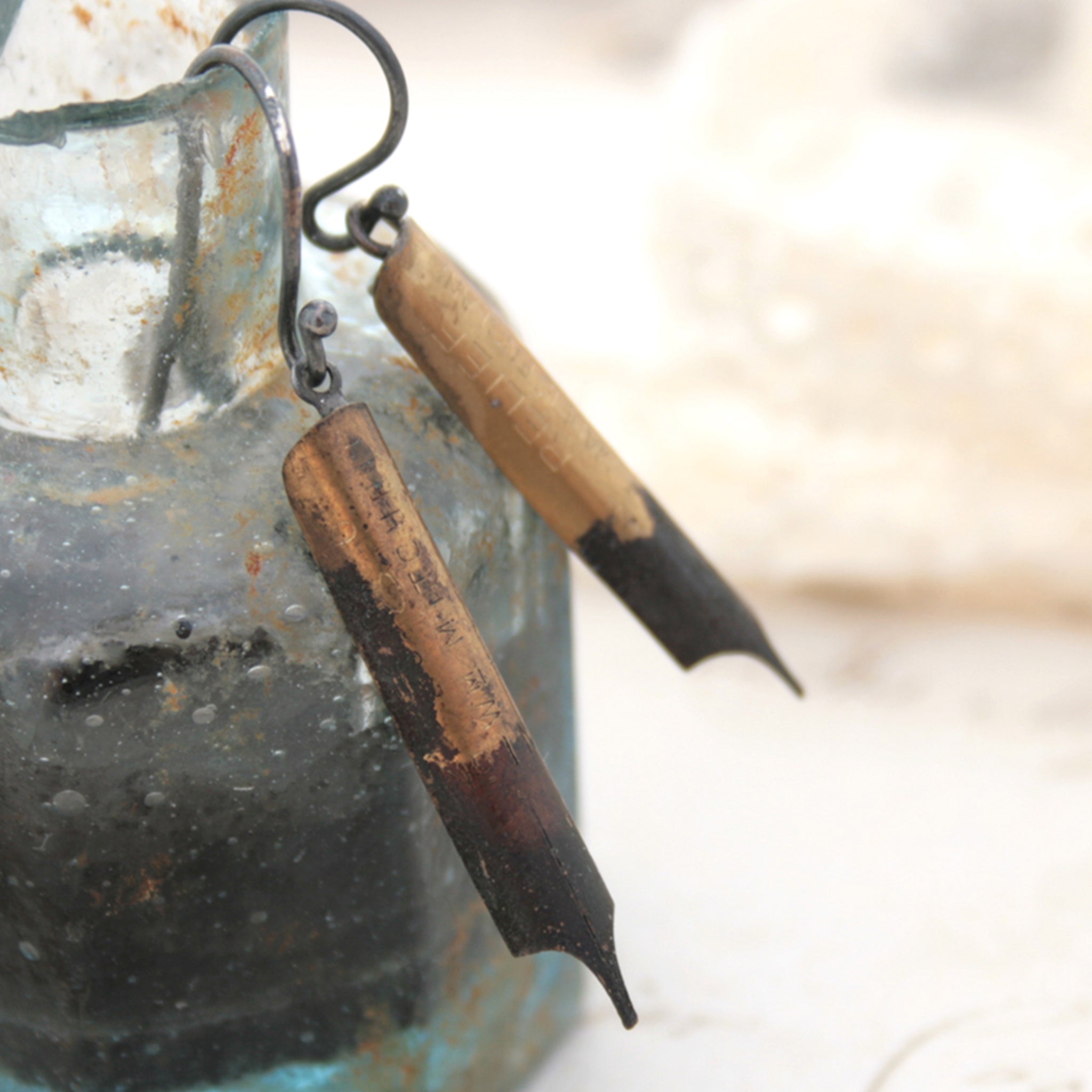 Quirky Pen Nib Earrings