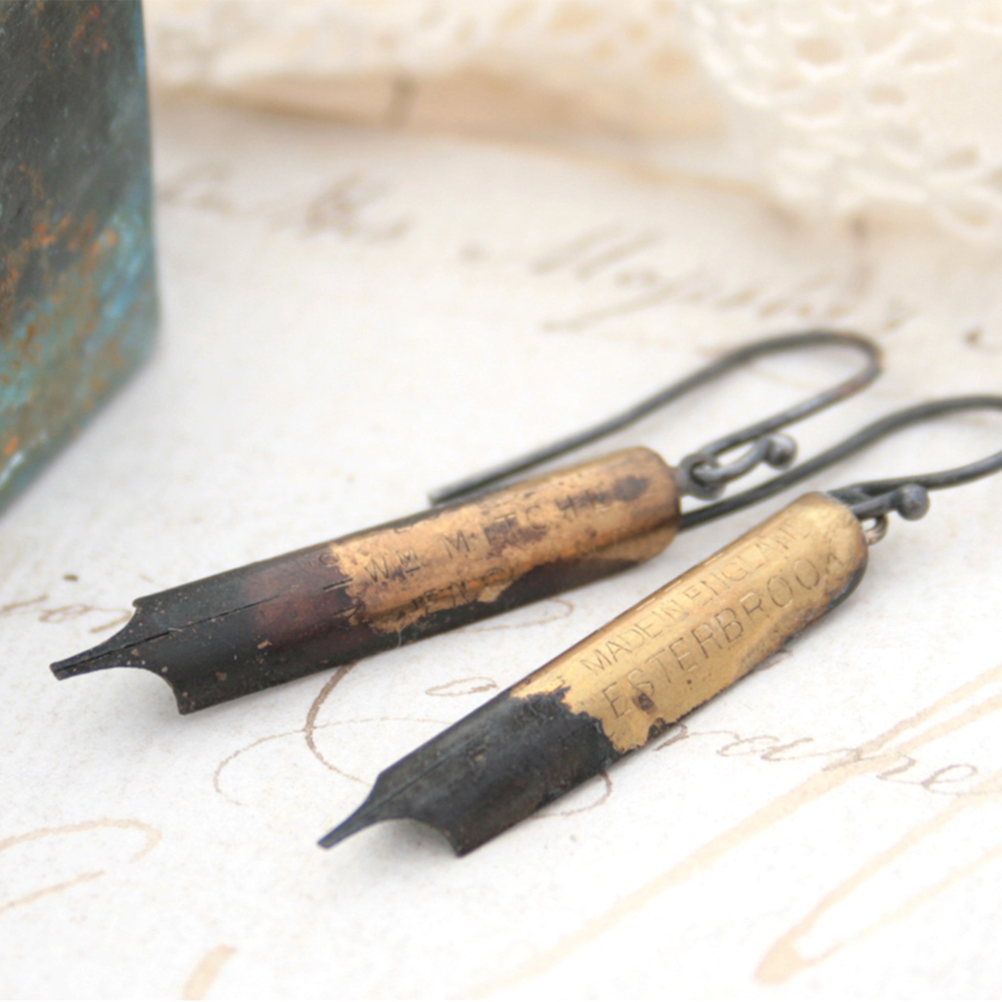Quirky Pen Nib Earrings