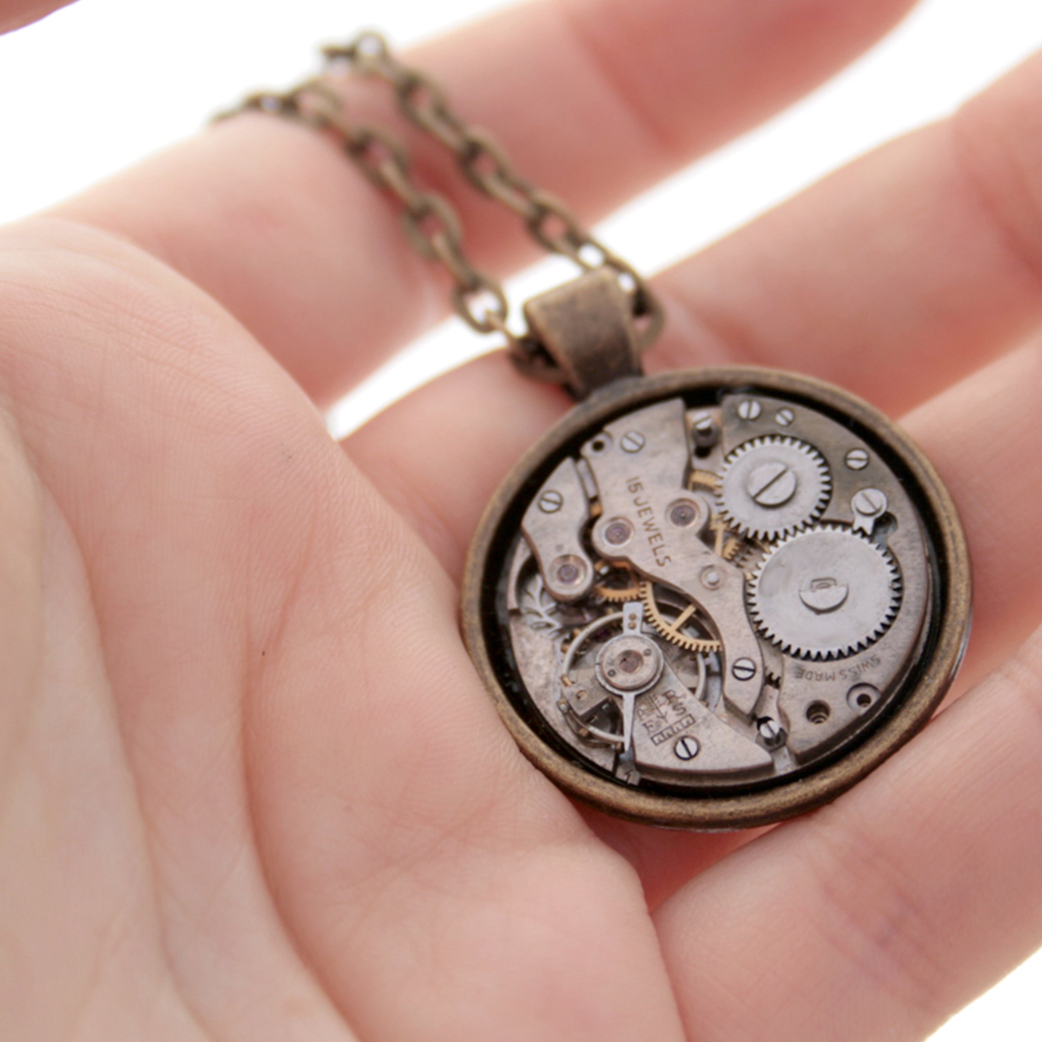 Statement Necklace in steampunk style