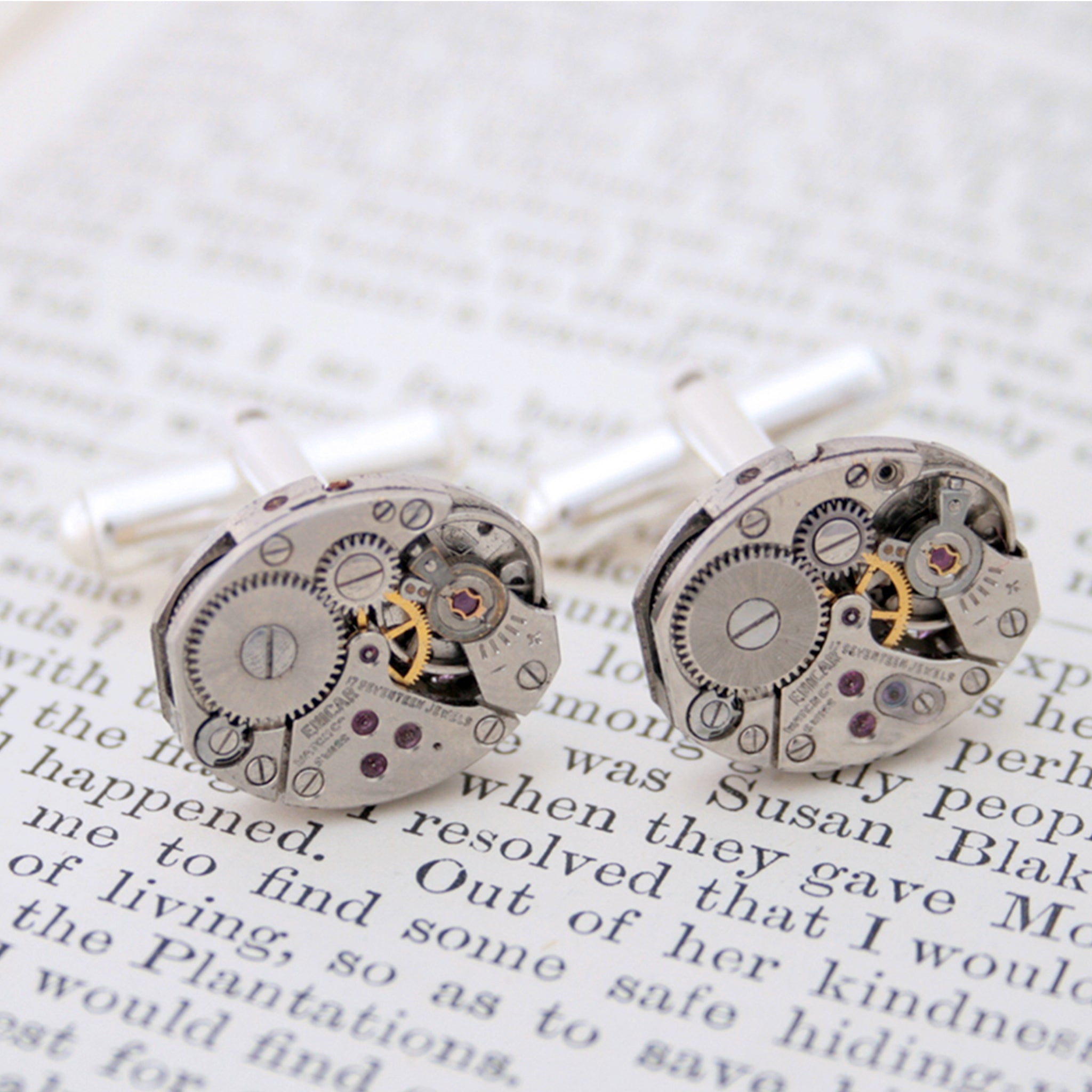 Steampunk Cufflinks in Silver