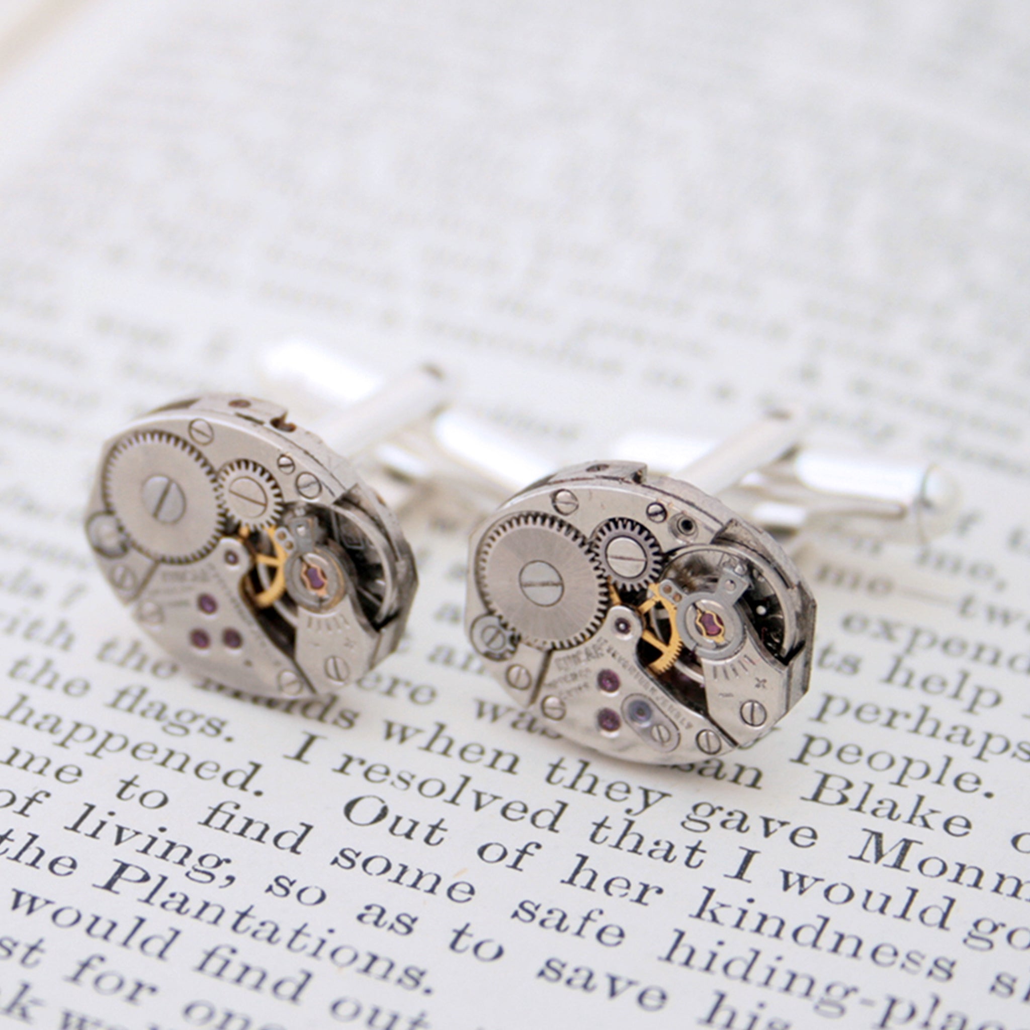 Steampunk Cufflinks in Silver
