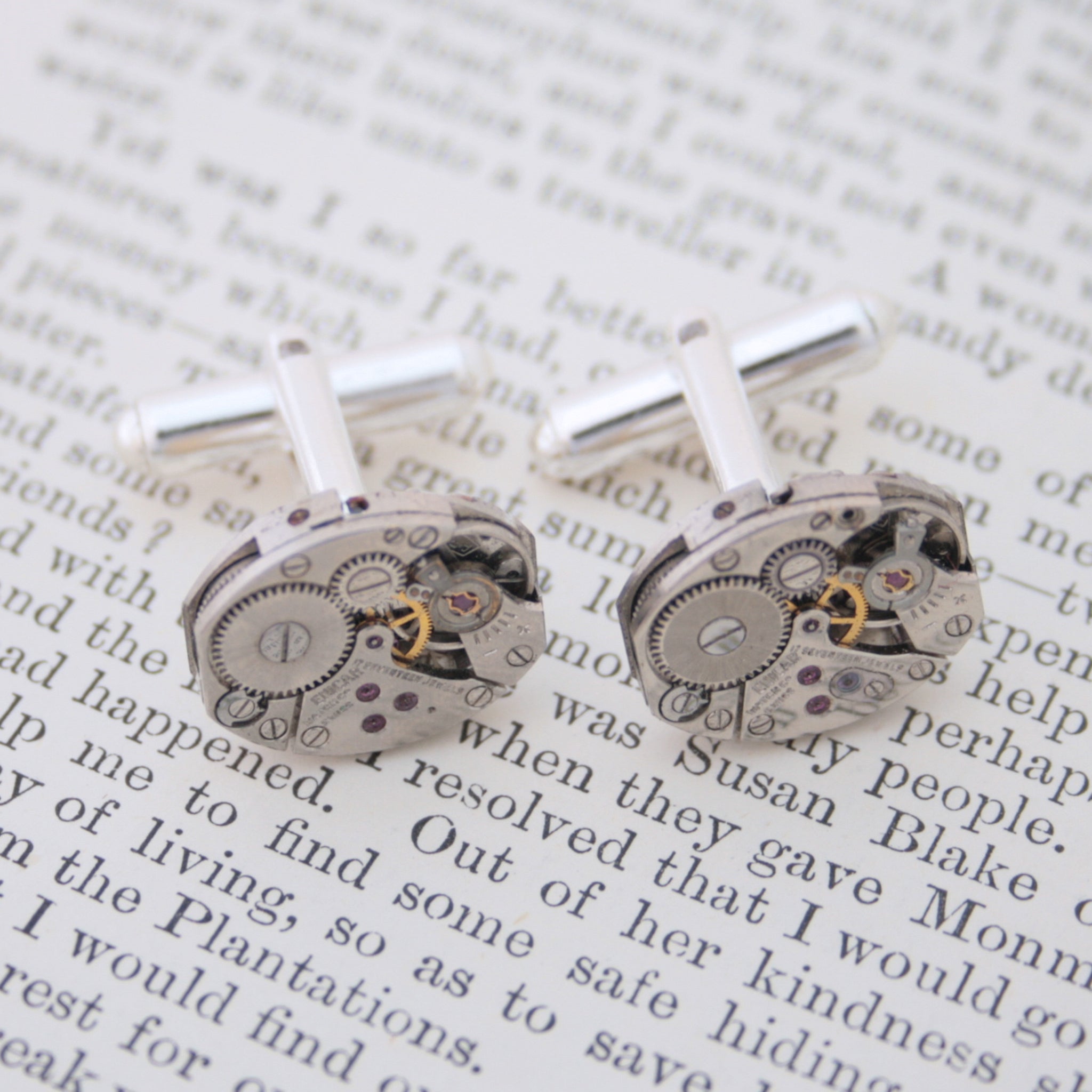 Steampunk Cufflinks in Silver