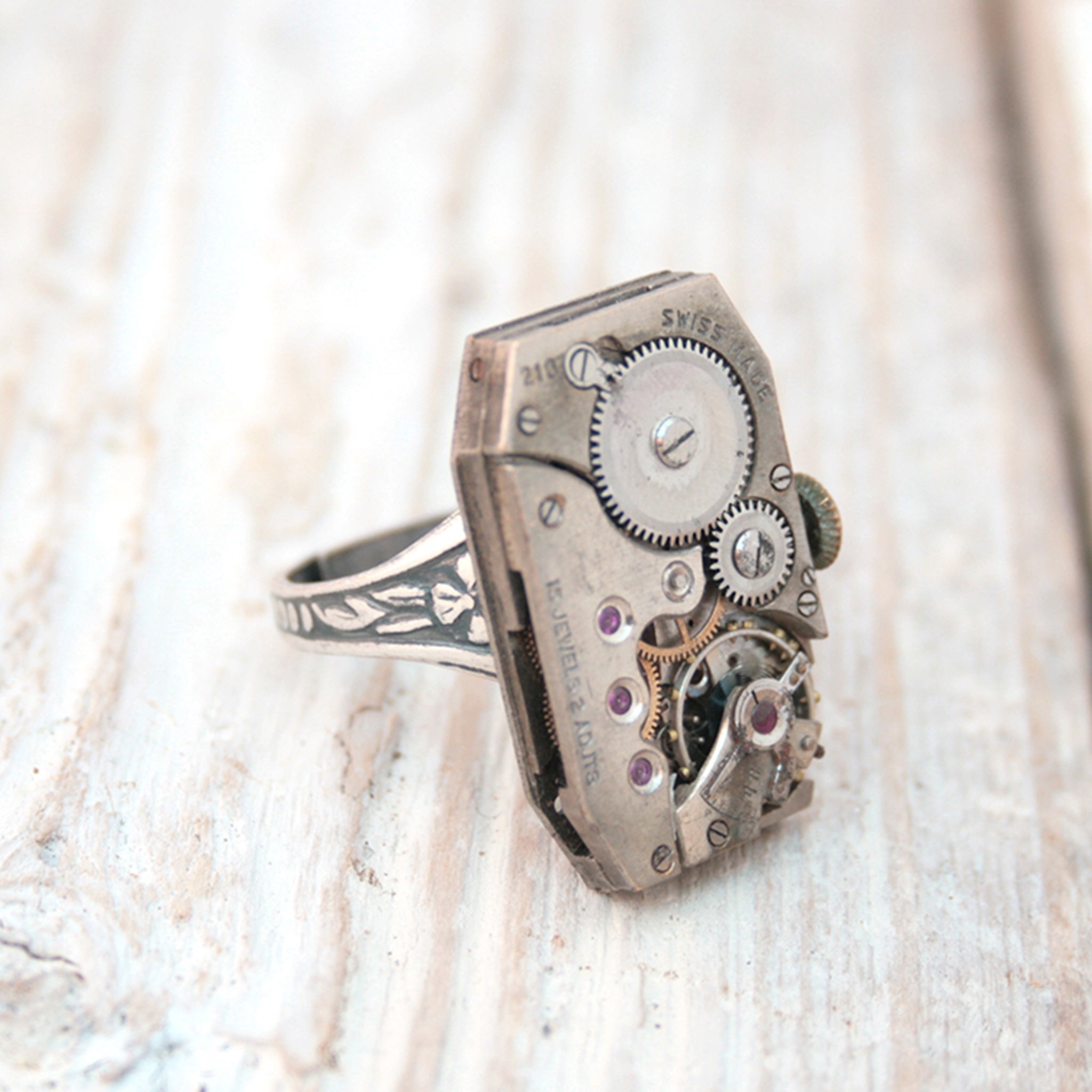 Rectangular Steampunk Ring