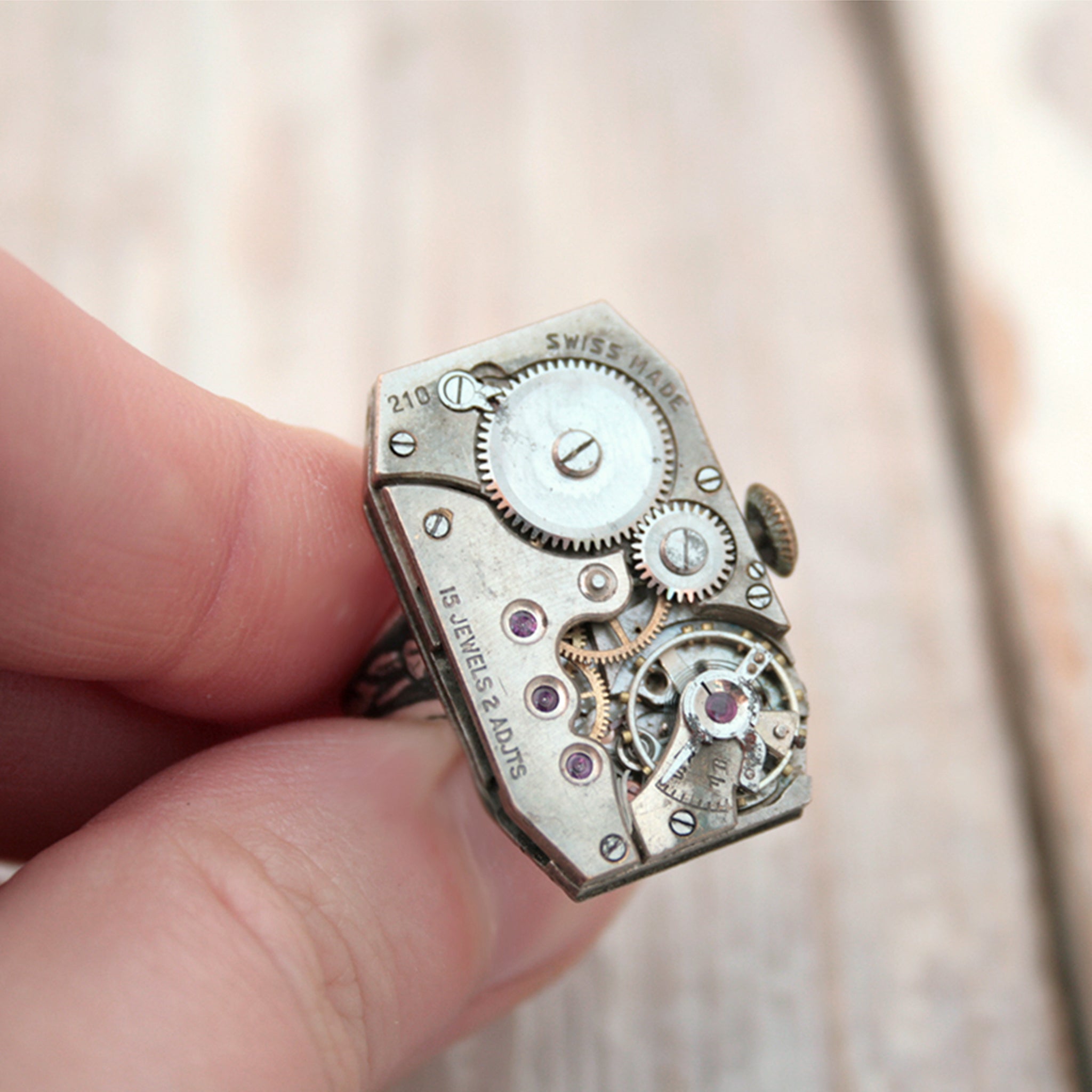 Rectangular Steampunk Ring