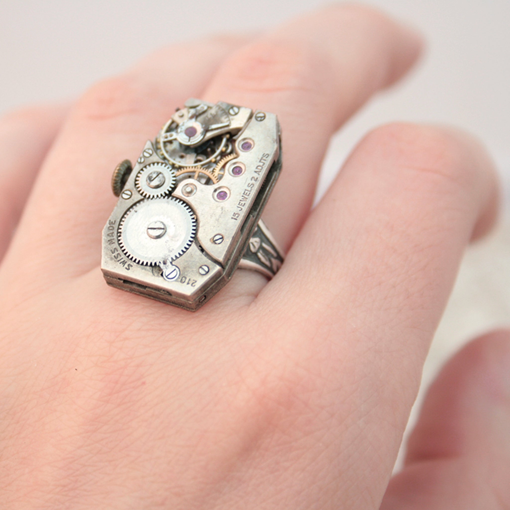 Rectangular Steampunk Ring