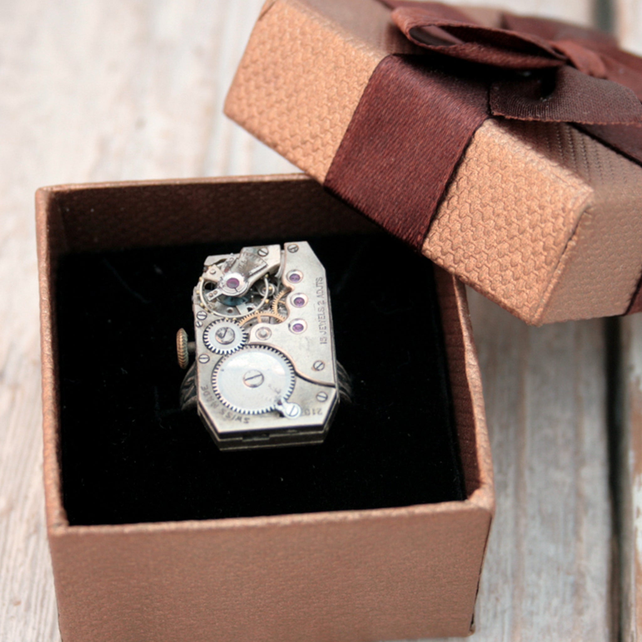 Rectangular Steampunk Ring
