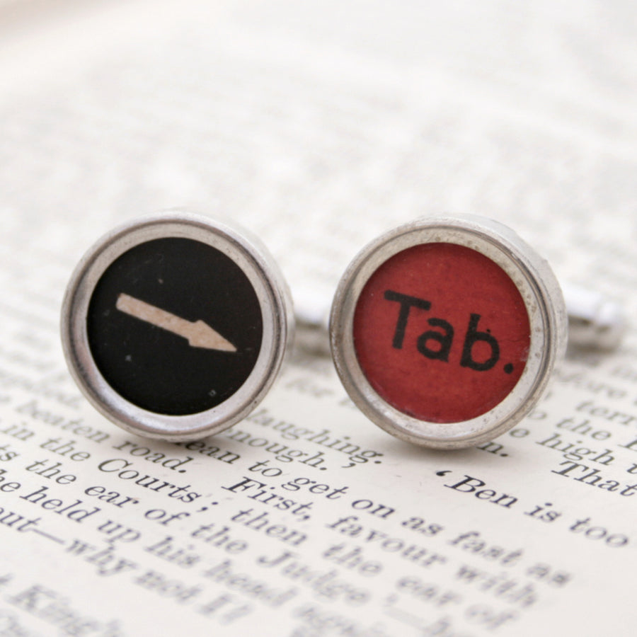 Typewriter Key Cufflinks