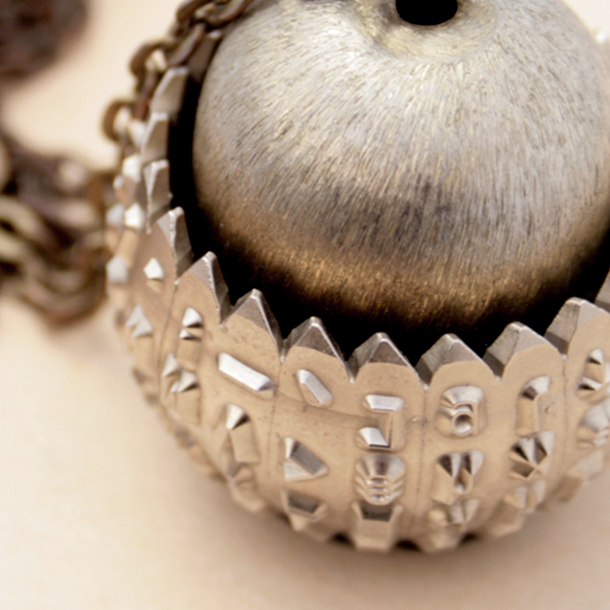 statement typewriter necklace made of IBM Selectric typeball