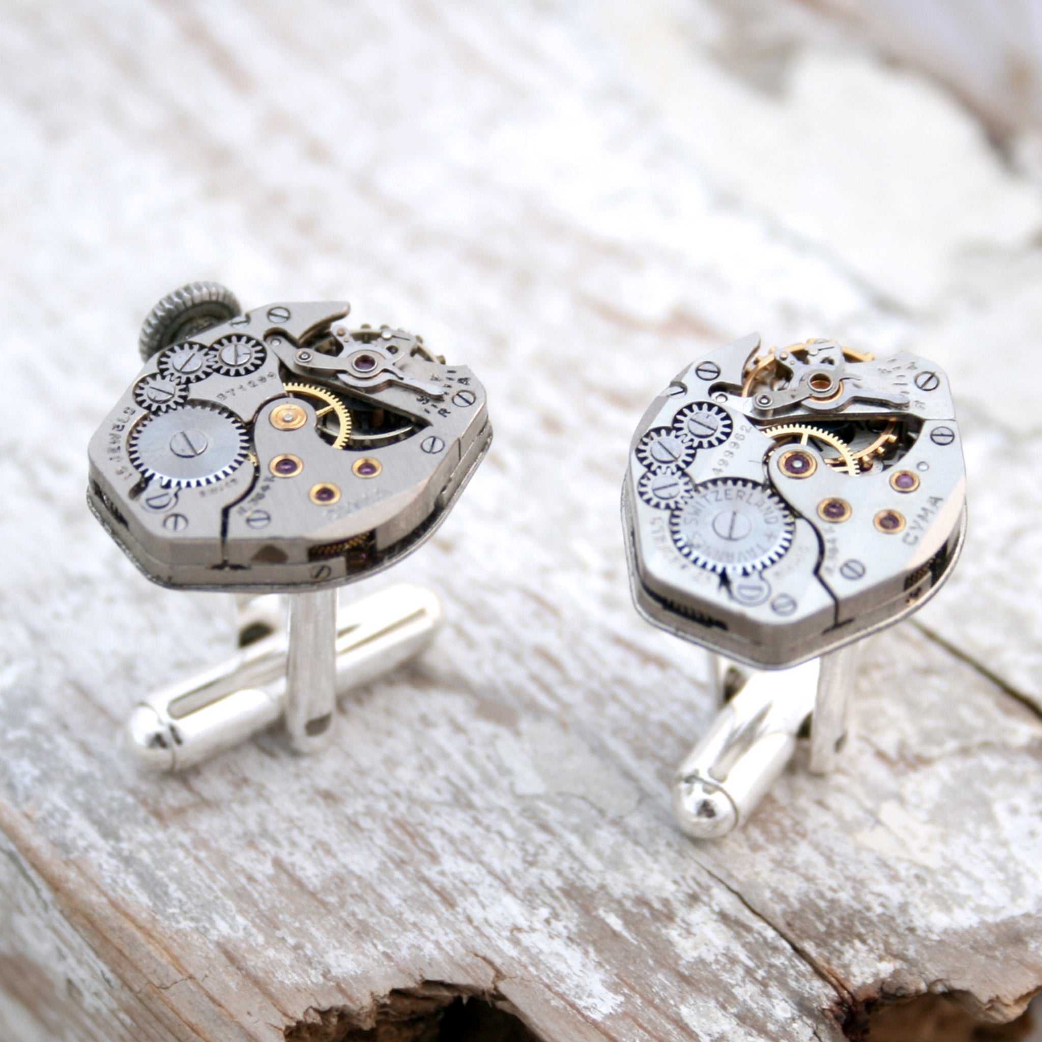 Watch Cufflinks in Sterling Silver