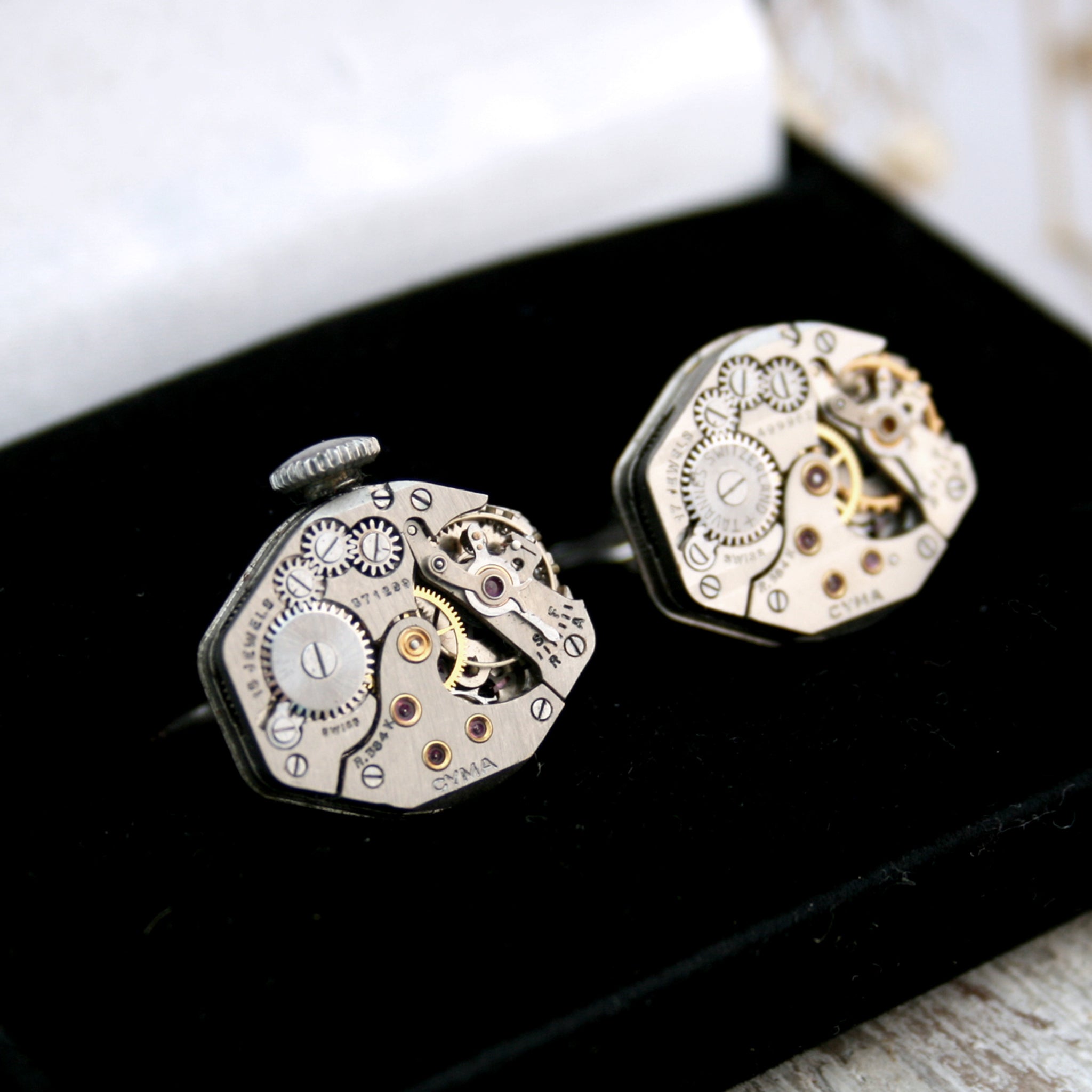 Watch Cufflinks in Sterling Silver