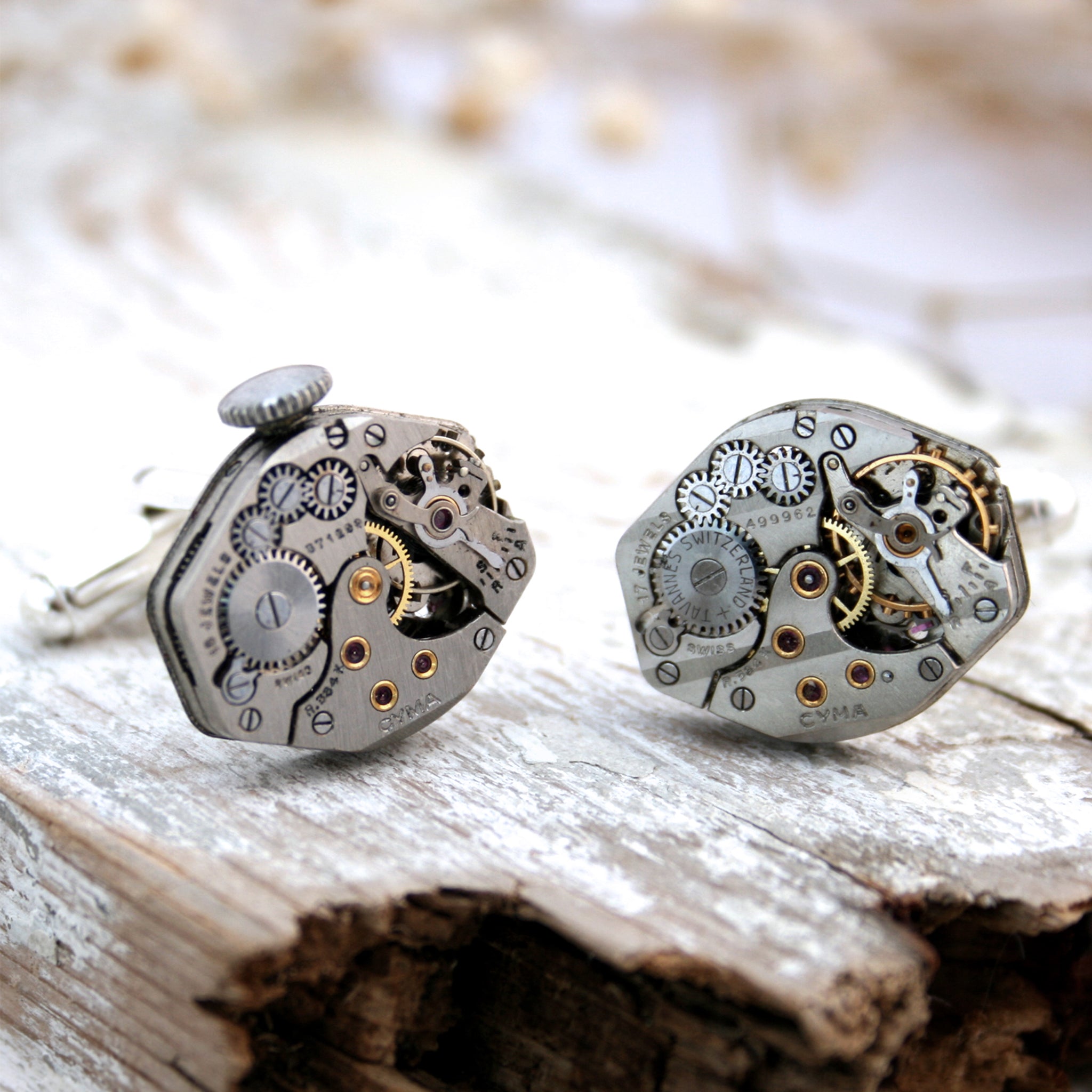Watch Cufflinks in Sterling Silver