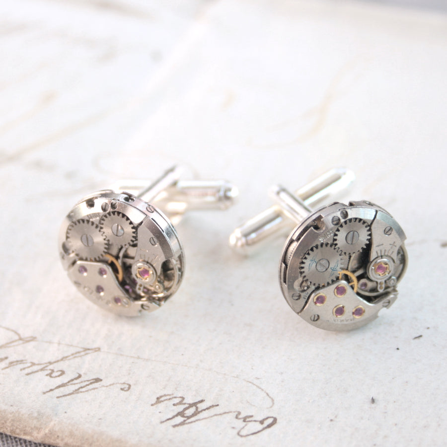 Watch Cufflinks in Sterling