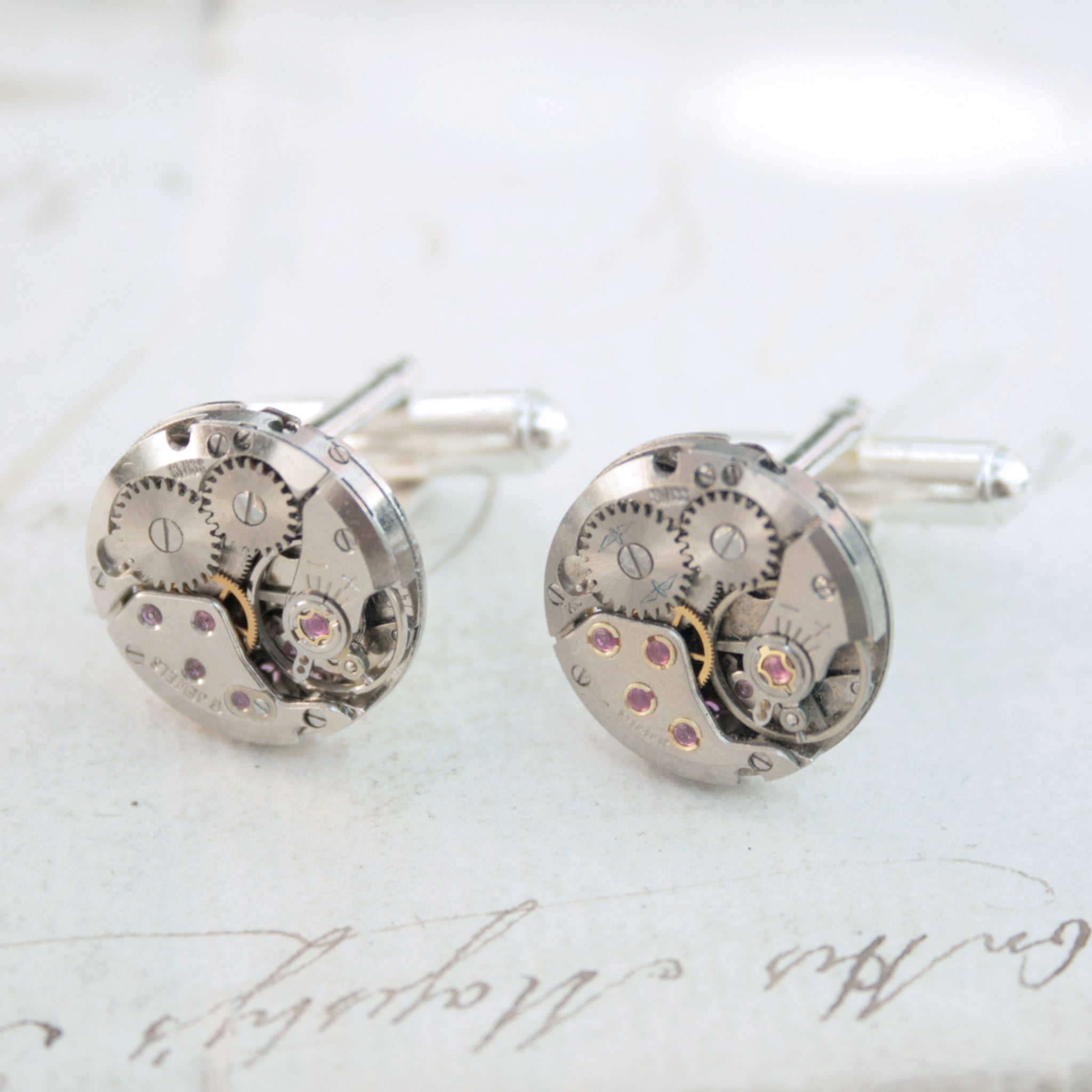 Watch Cufflinks in Sterling