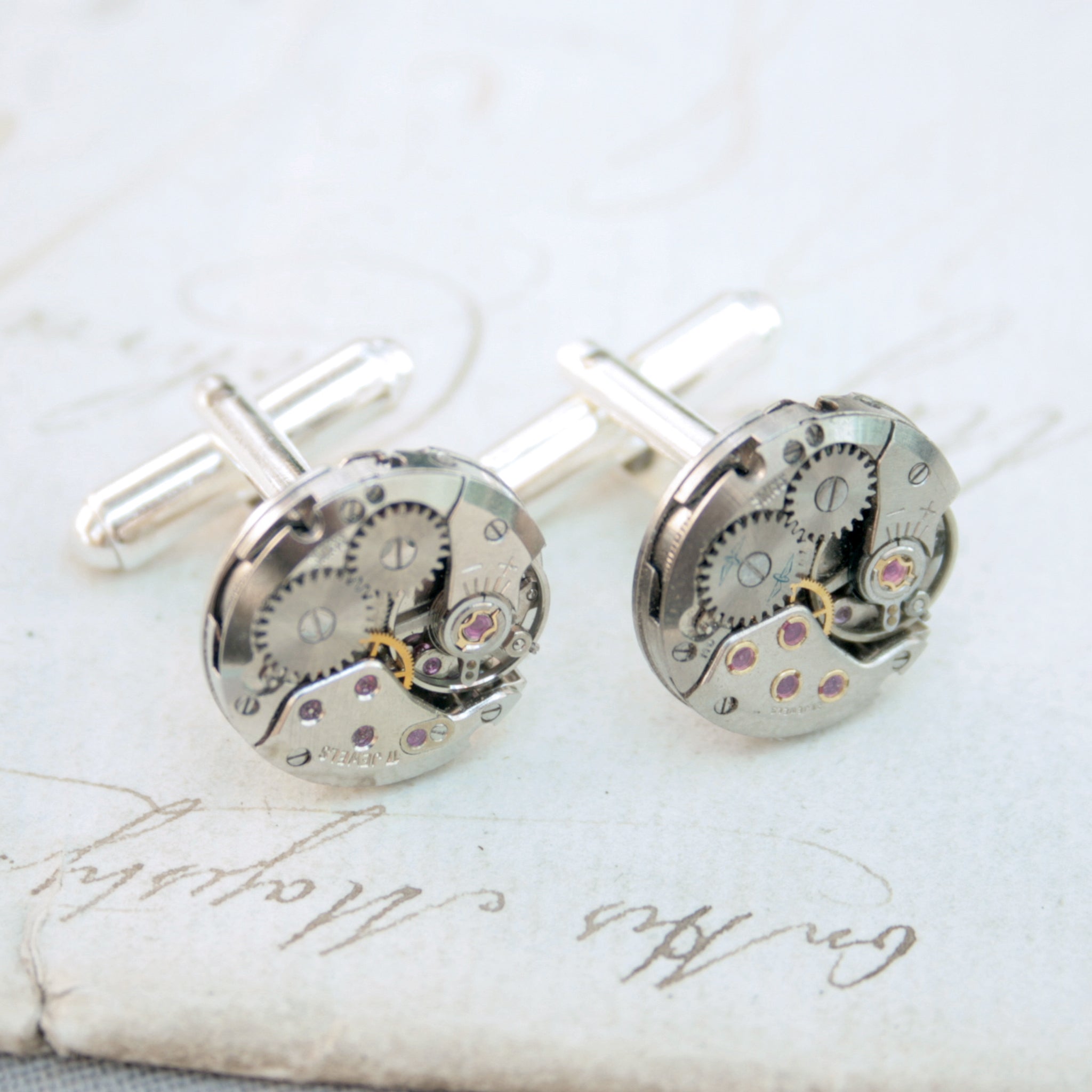 Watch Cufflinks in Sterling