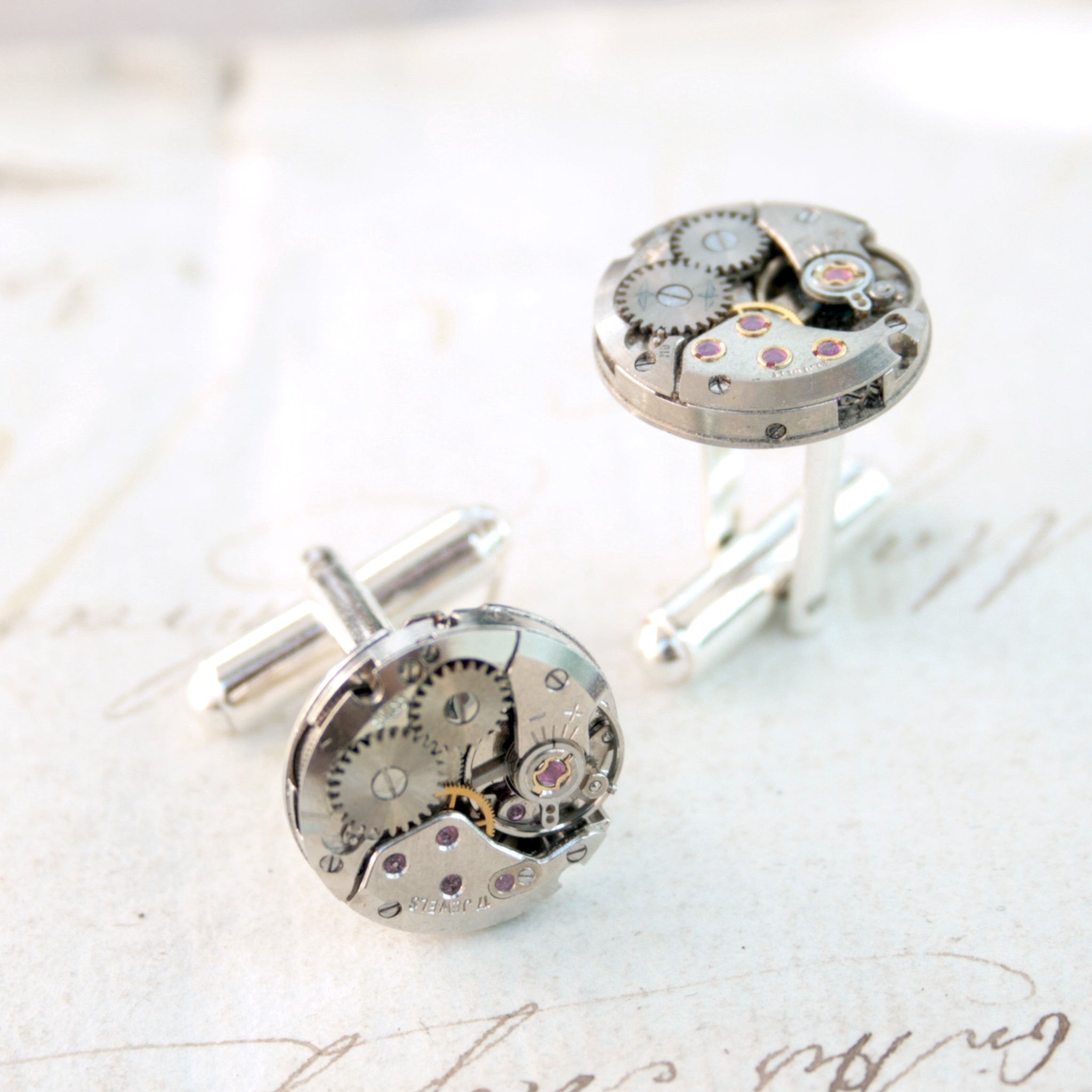 Watch Cufflinks in Sterling