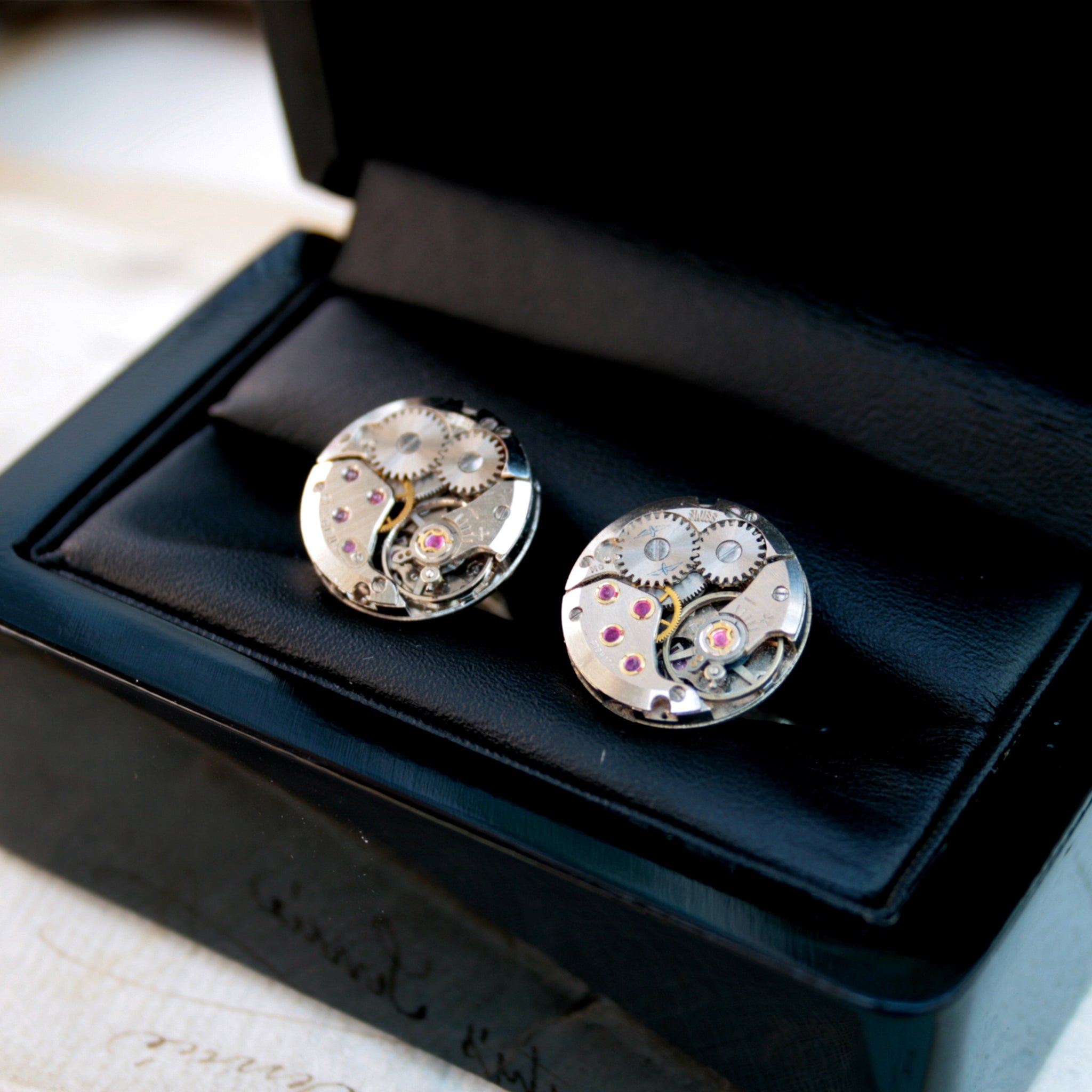 Watch Cufflinks in Sterling