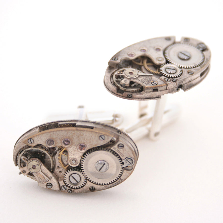 Wedding Cufflinks in Steampunk Style