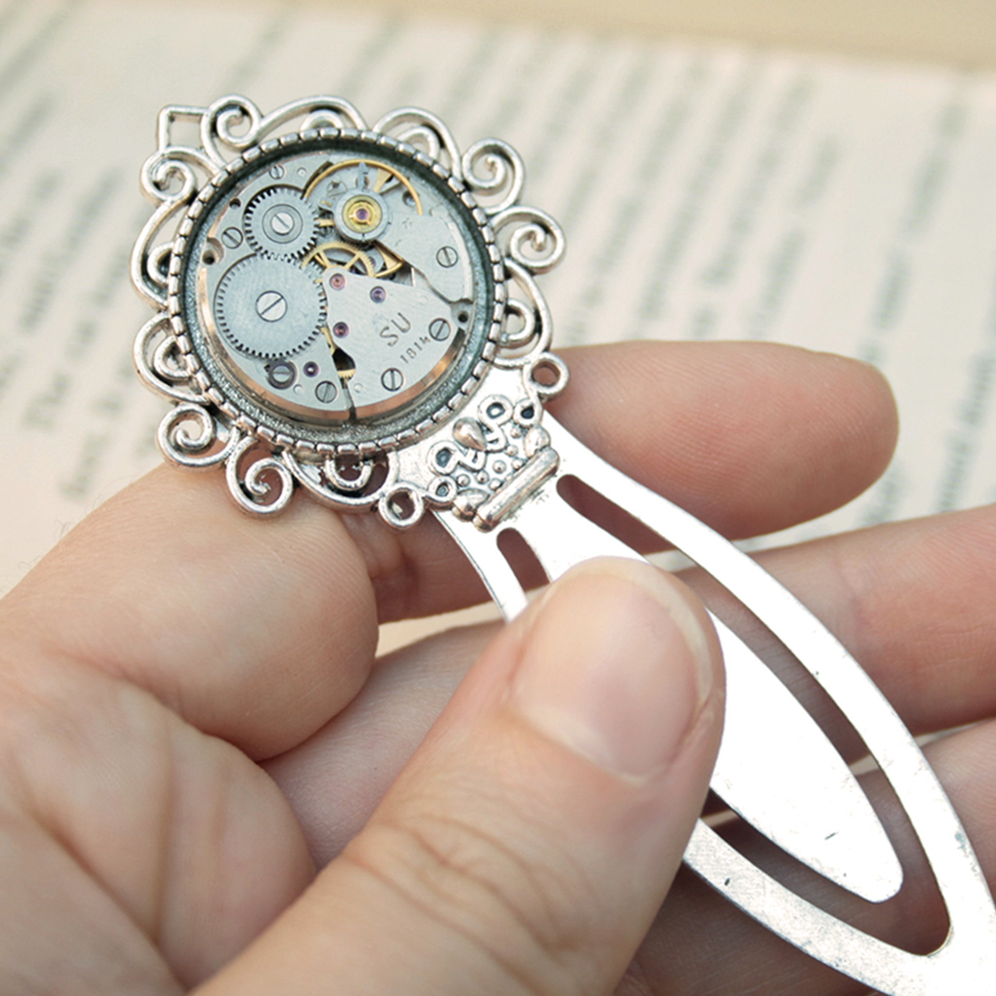 Cool, steampunk bookmark for a bookworm
