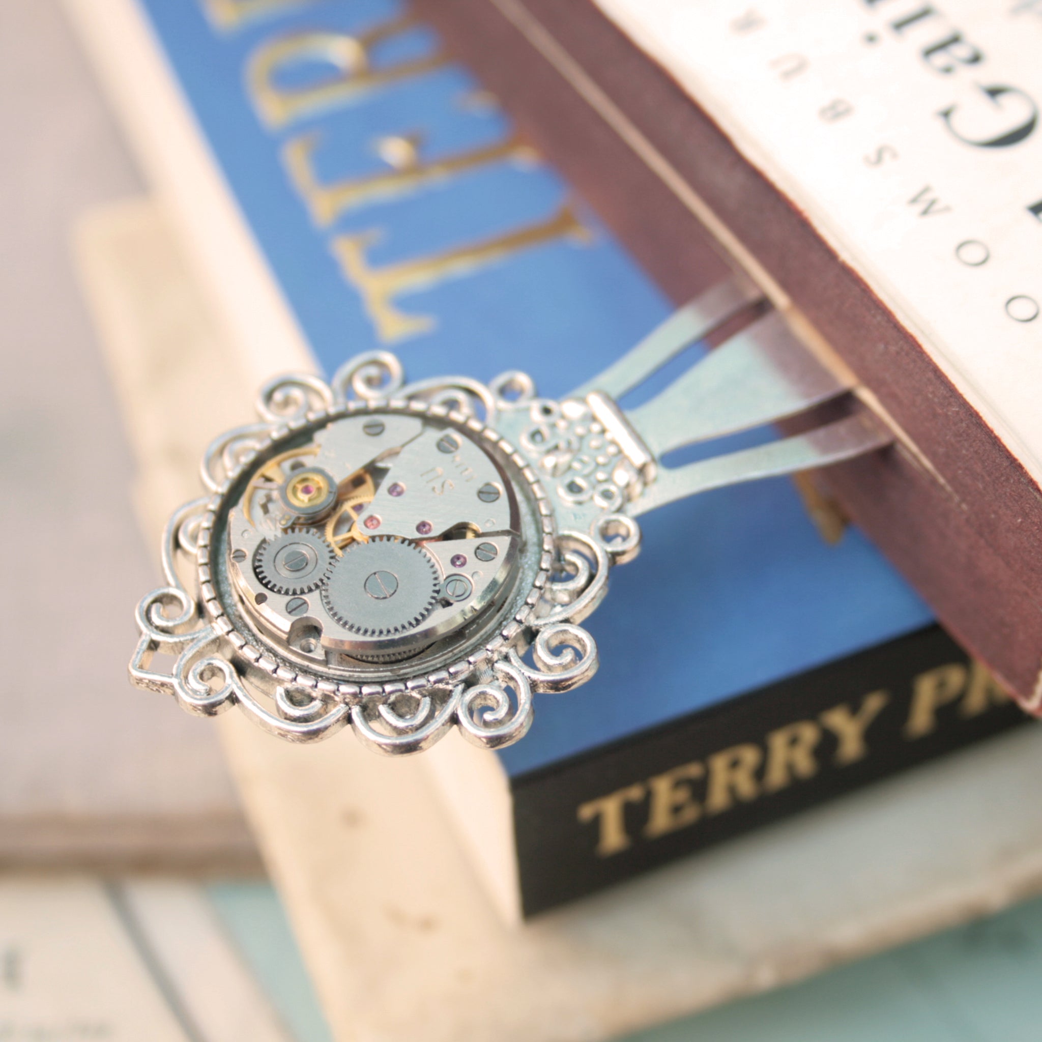 Cool, steampunk bookmark for a bookworm