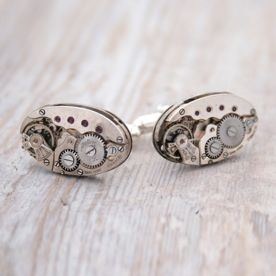 Steampunk Watch Cufflinks