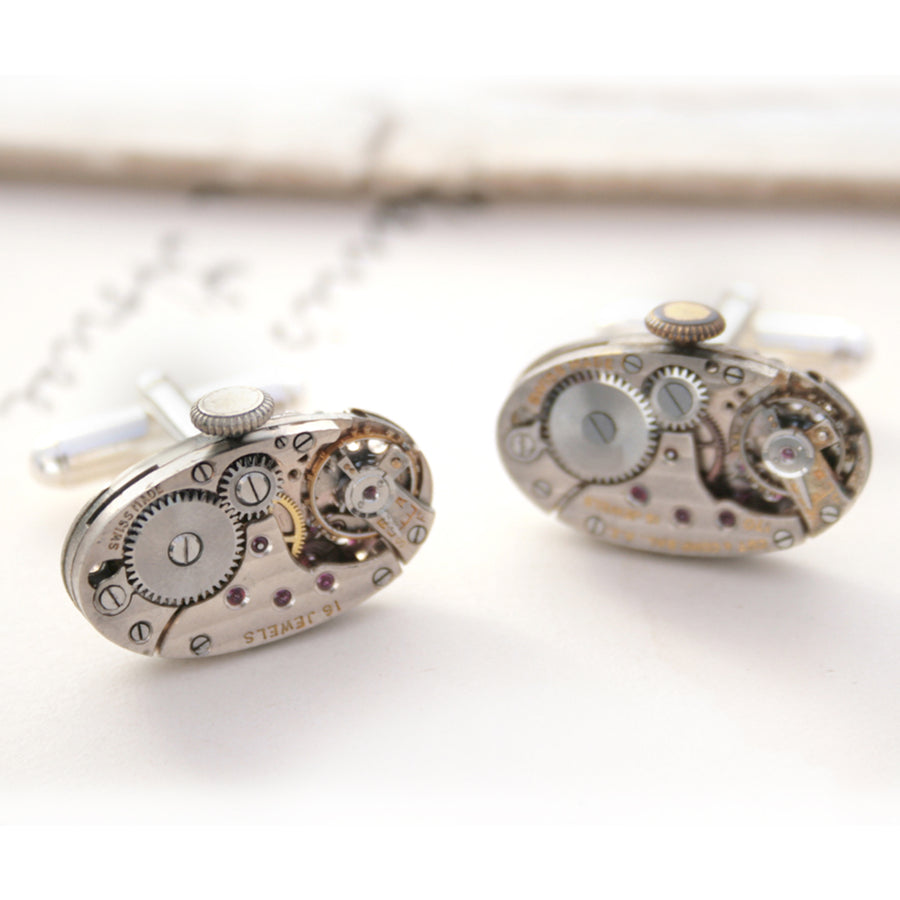 Oval Watch Cufflinks