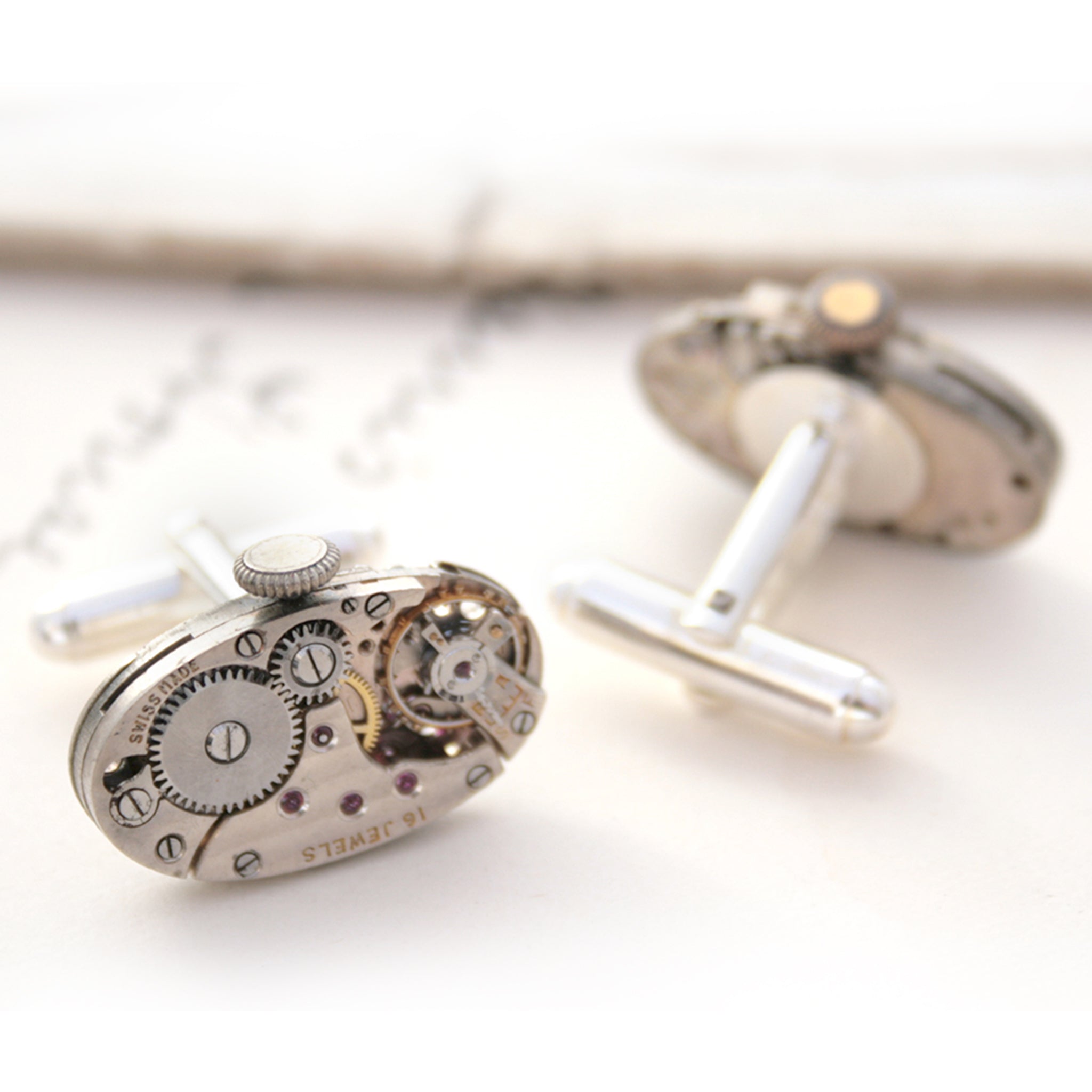Oval Watch Cufflinks
