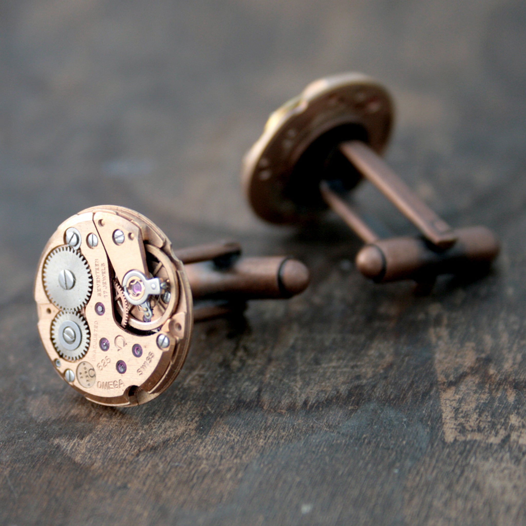 Rose Gold Omega Watch Cufflinks