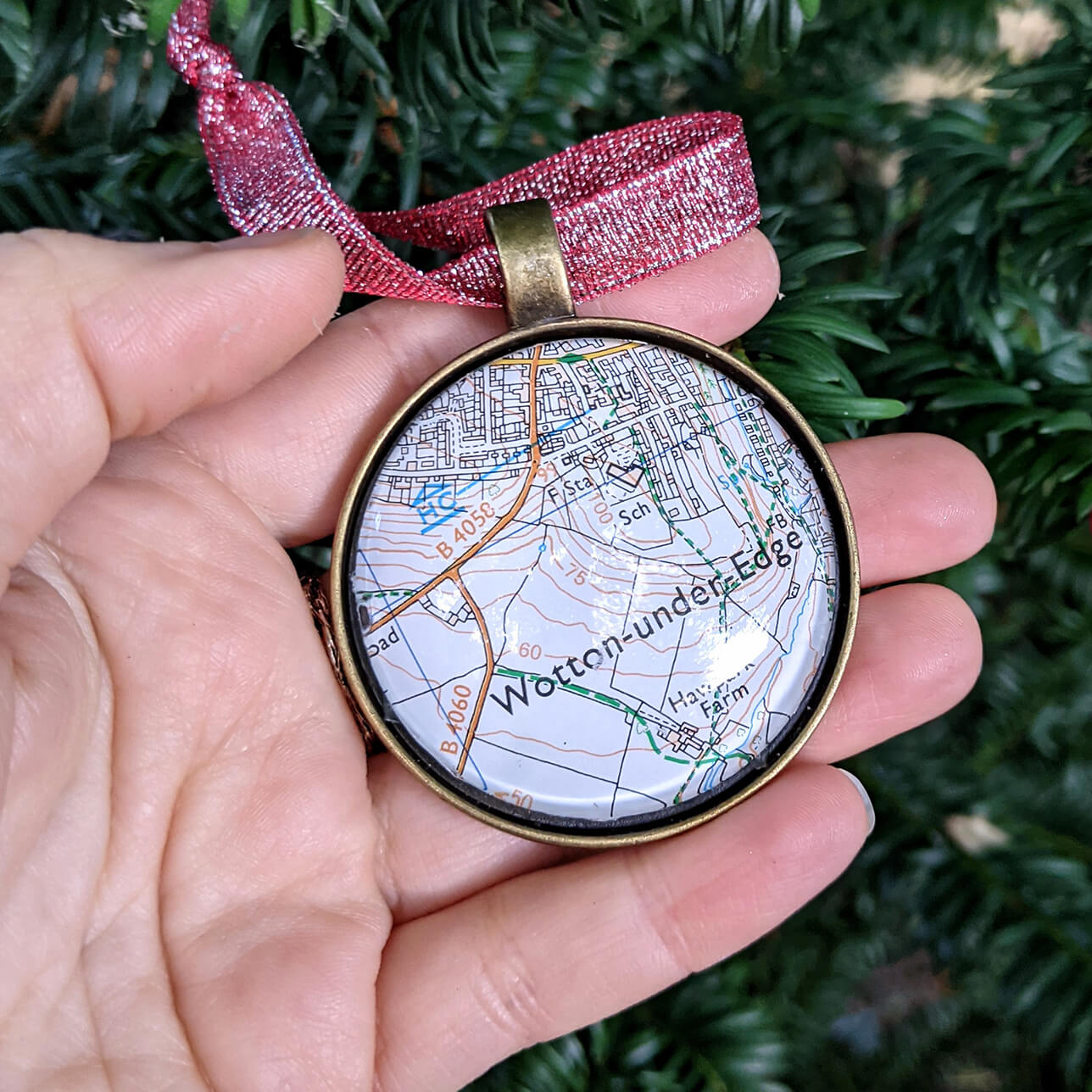 Custom Map Christmas Decor