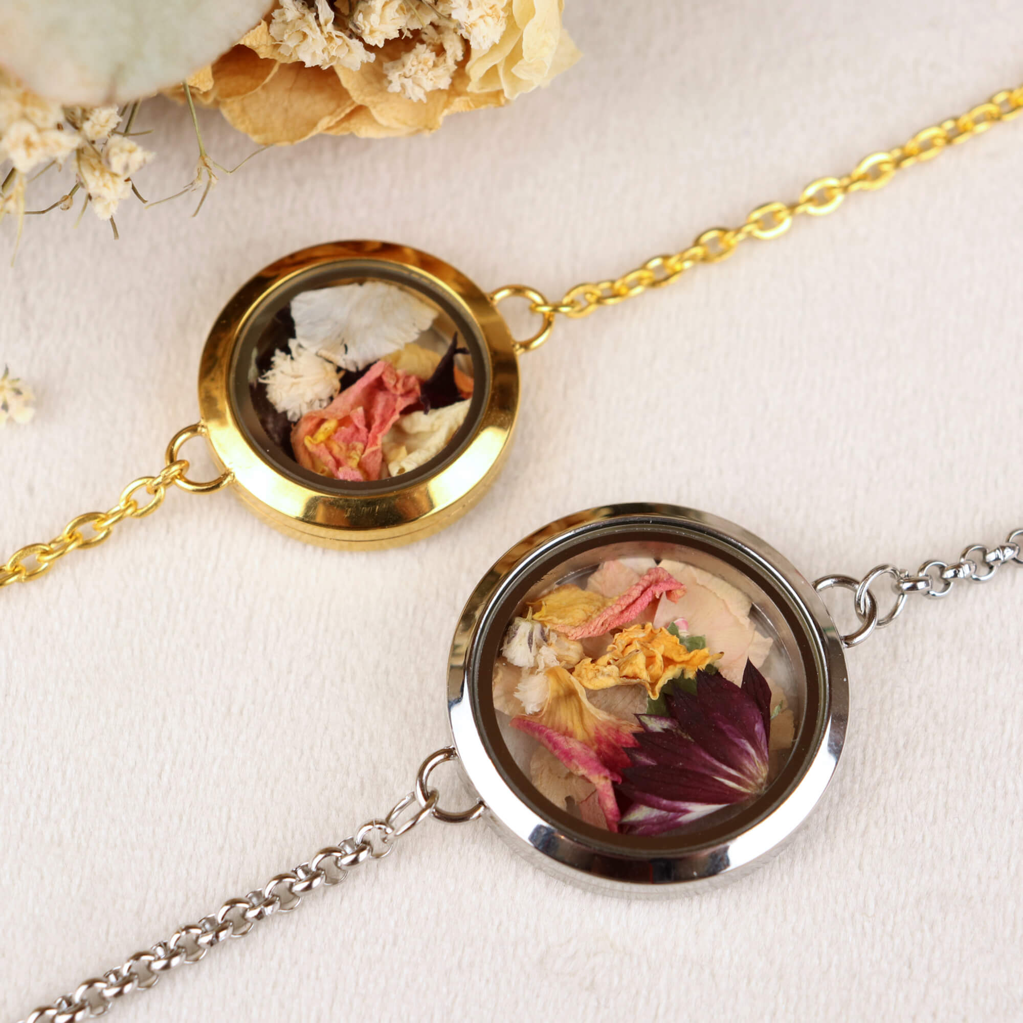 Custom Bracelet with your dried flowers