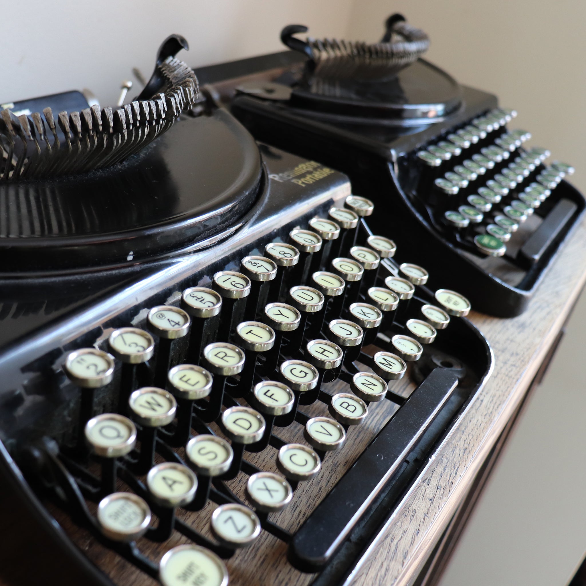 Vintage Typewriters used to create typewriter key initial jewellery and cufflinks