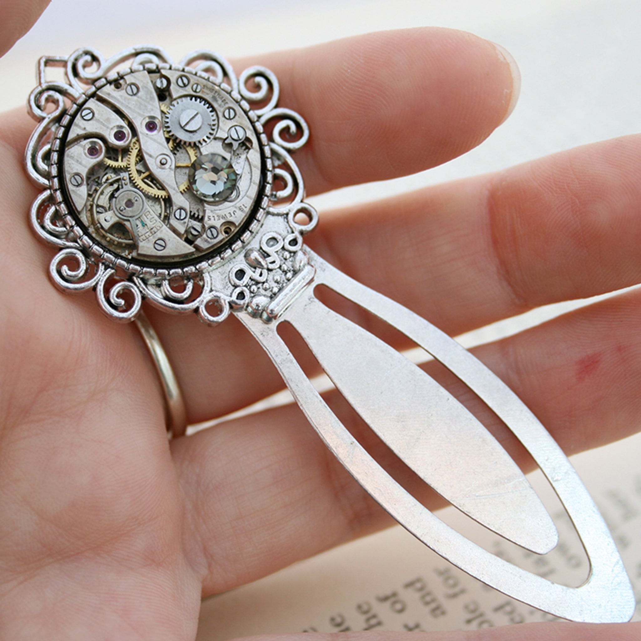 Bookmark with crystal