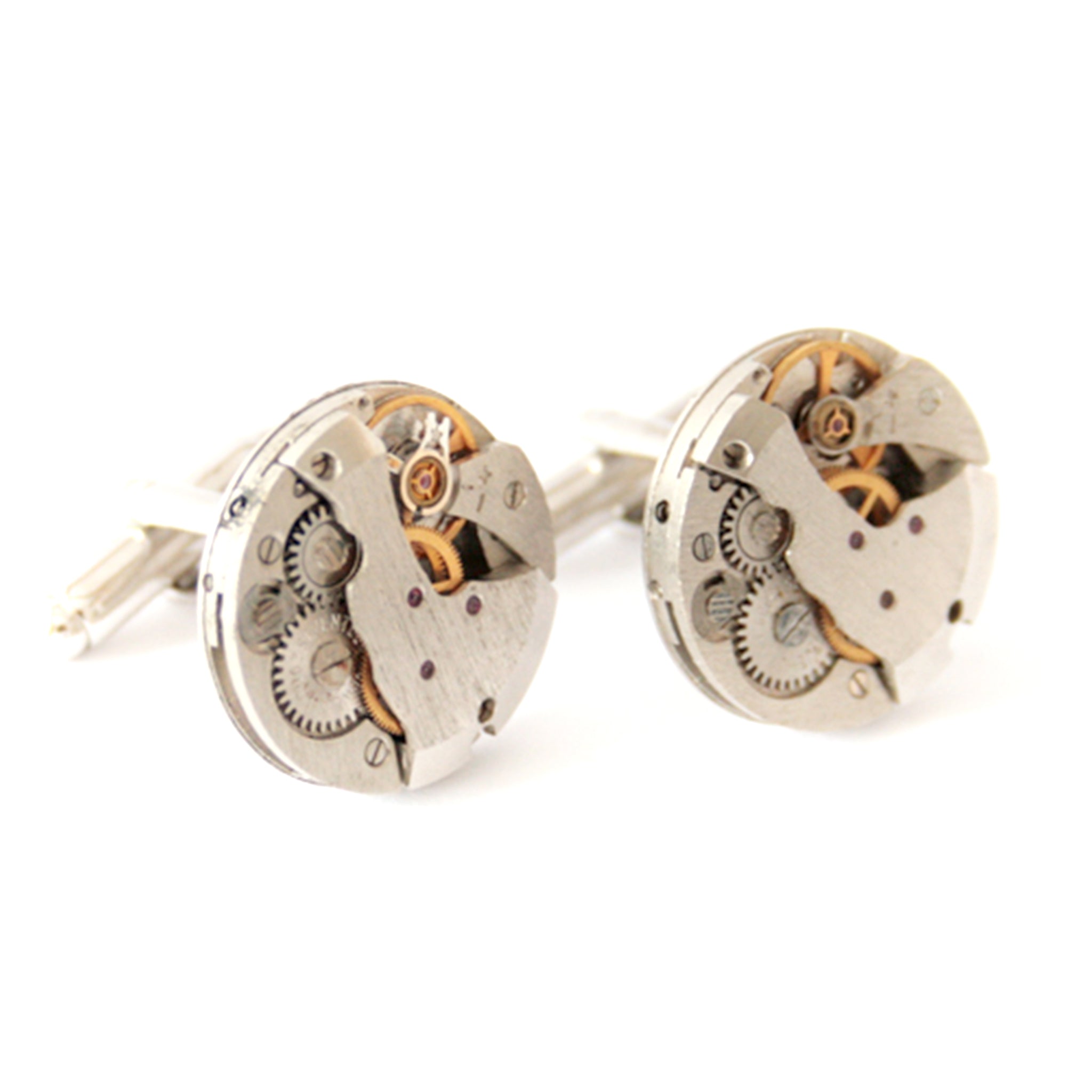 Novelty Watch Cufflinks made of real watches