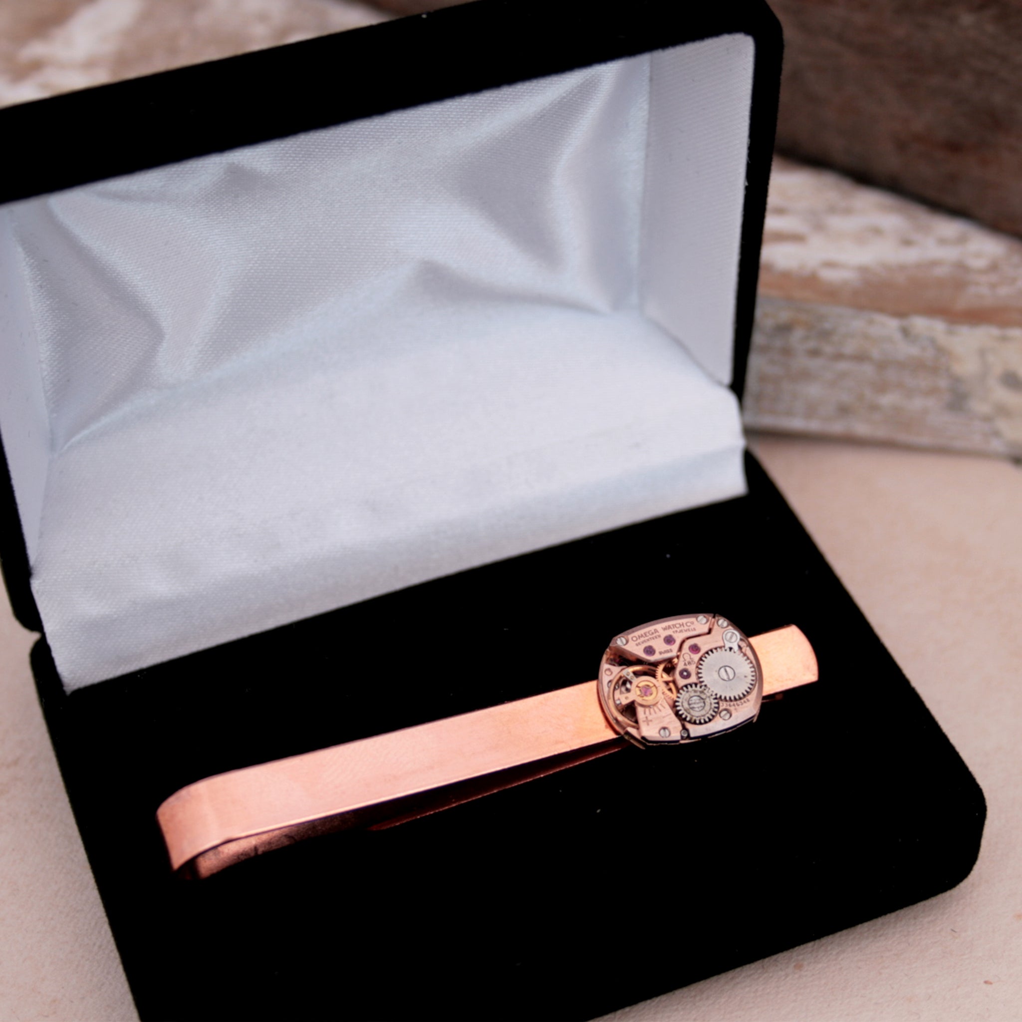 Omega Watch Copper Tie Clip