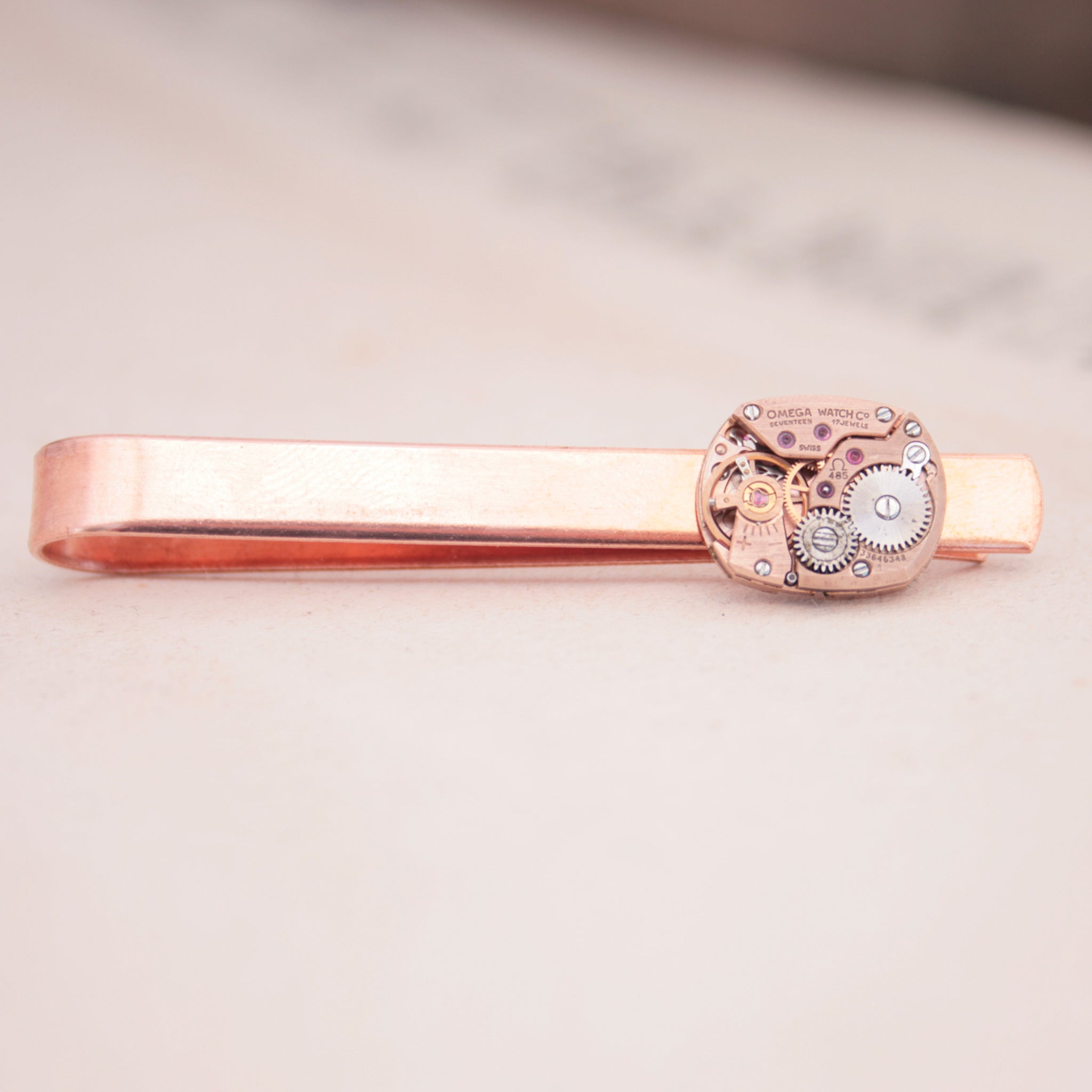 Omega Watch Copper Tie Clip