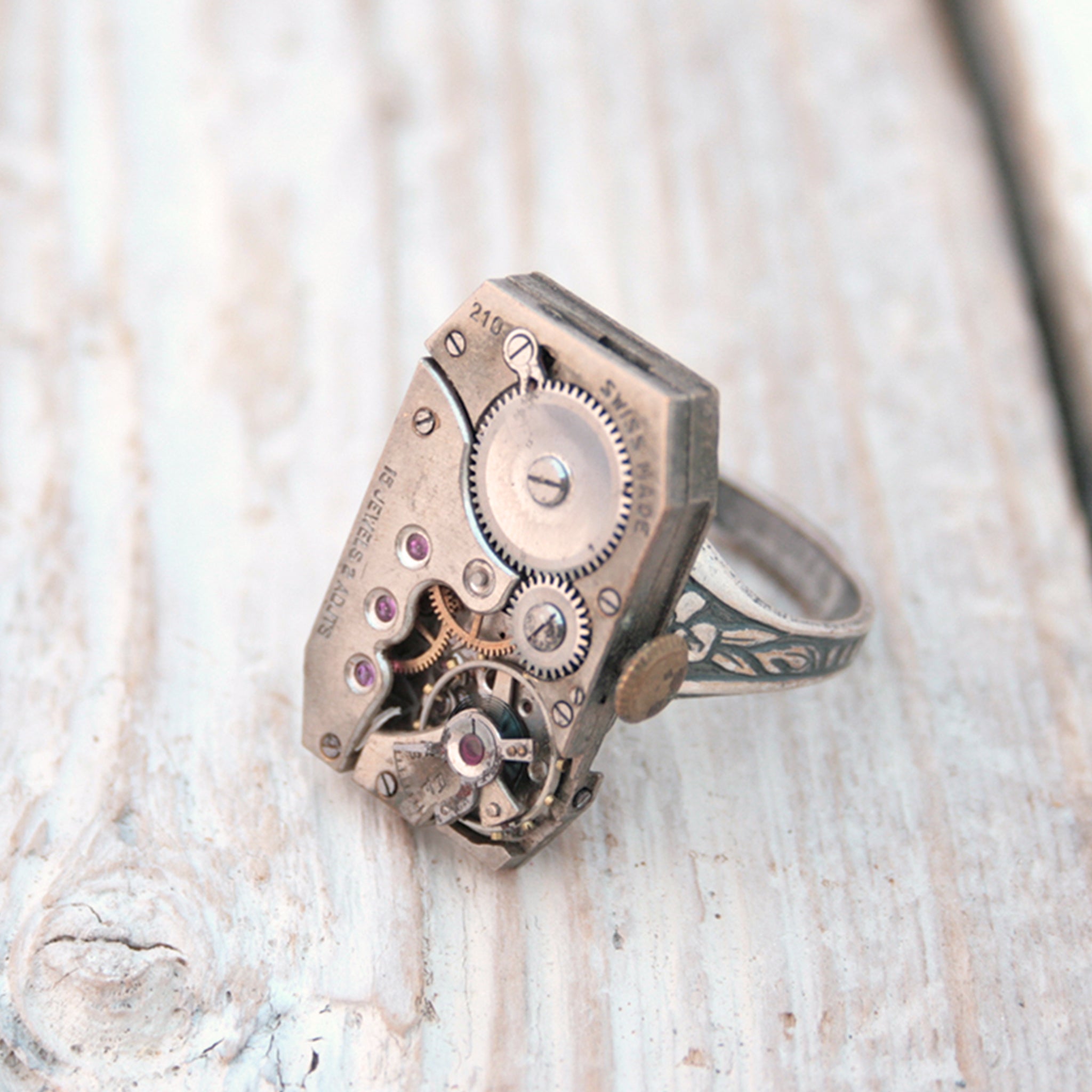 Rectangular Steampunk Ring